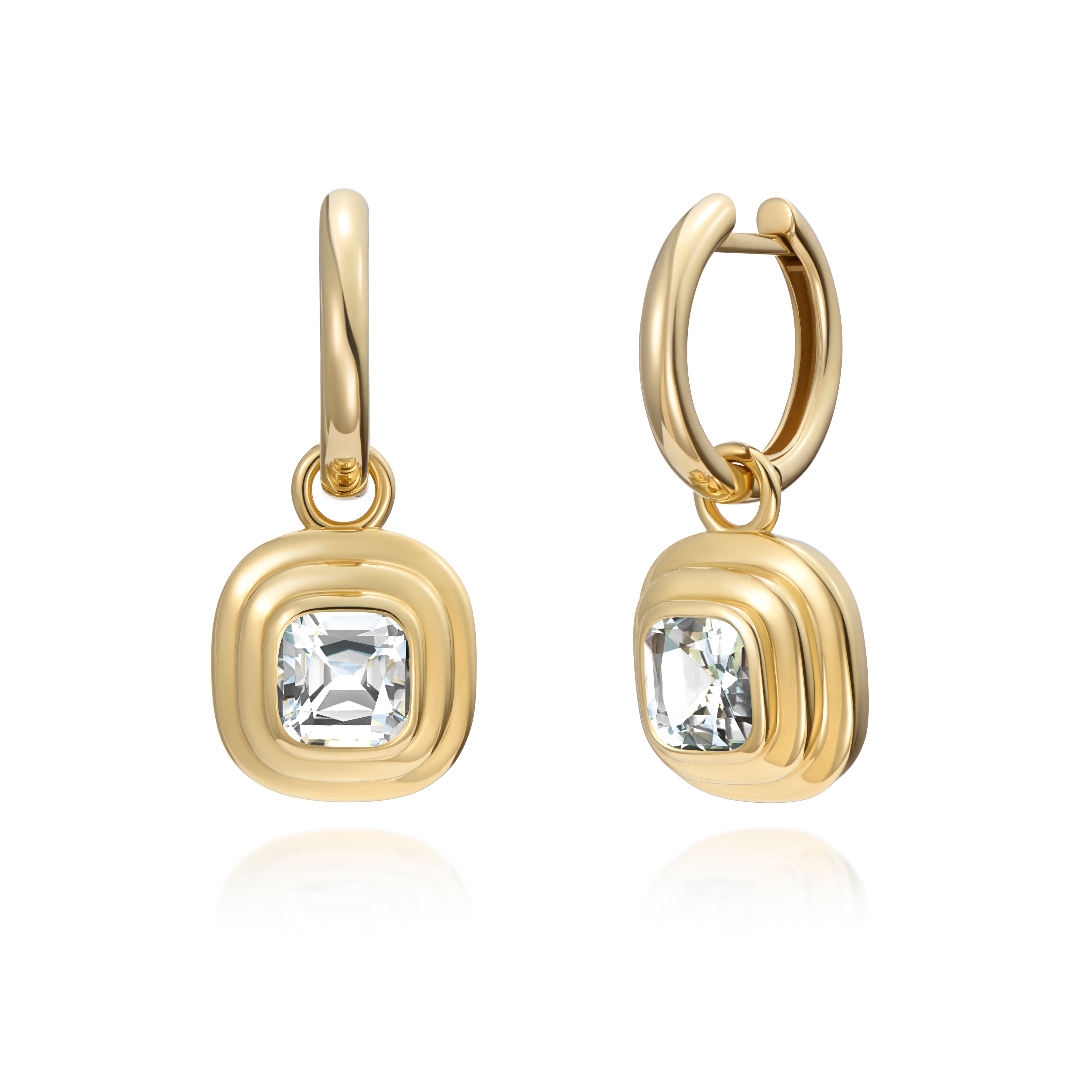Athena: Diamond Hoop Earrings