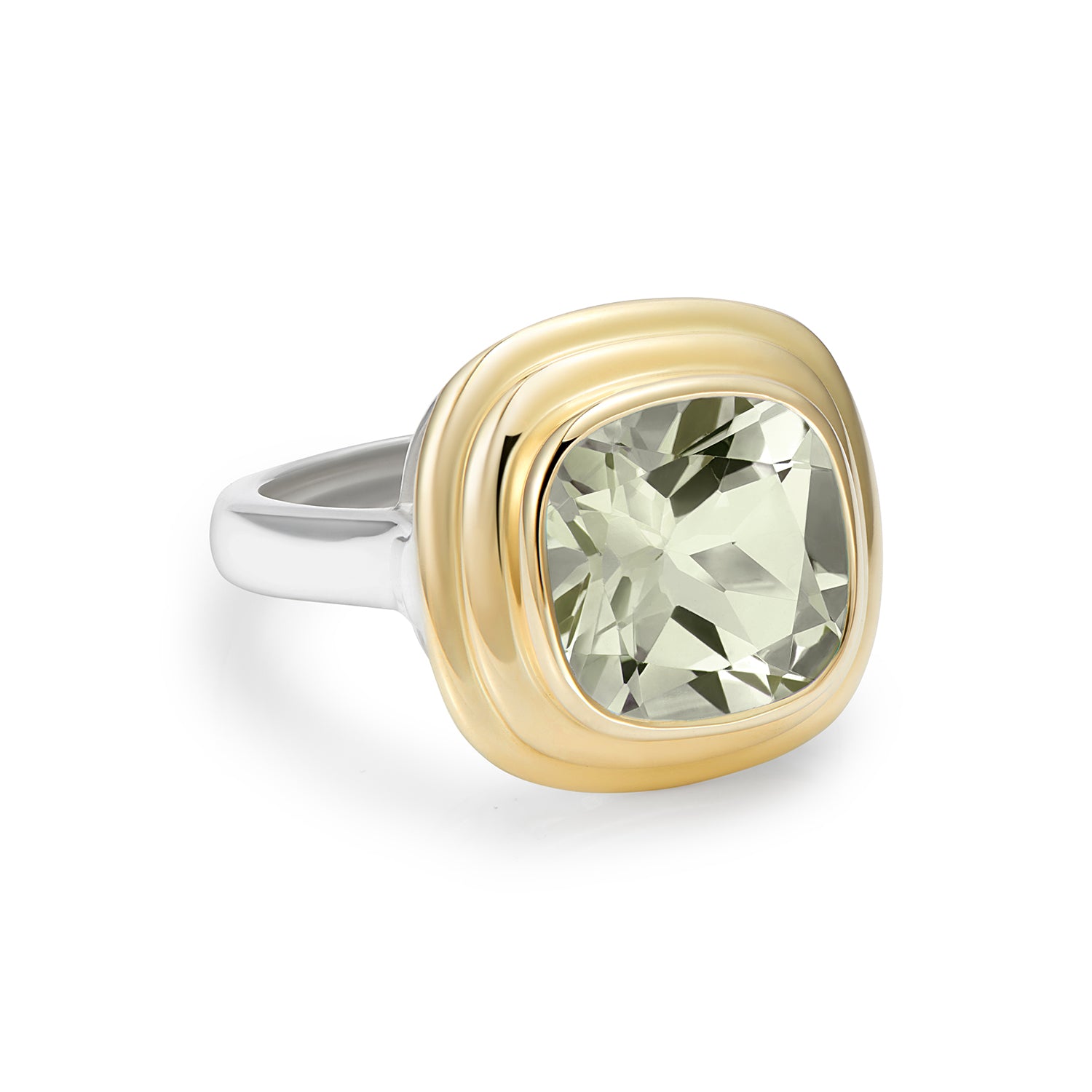 Athena: Green Amethyst Ring