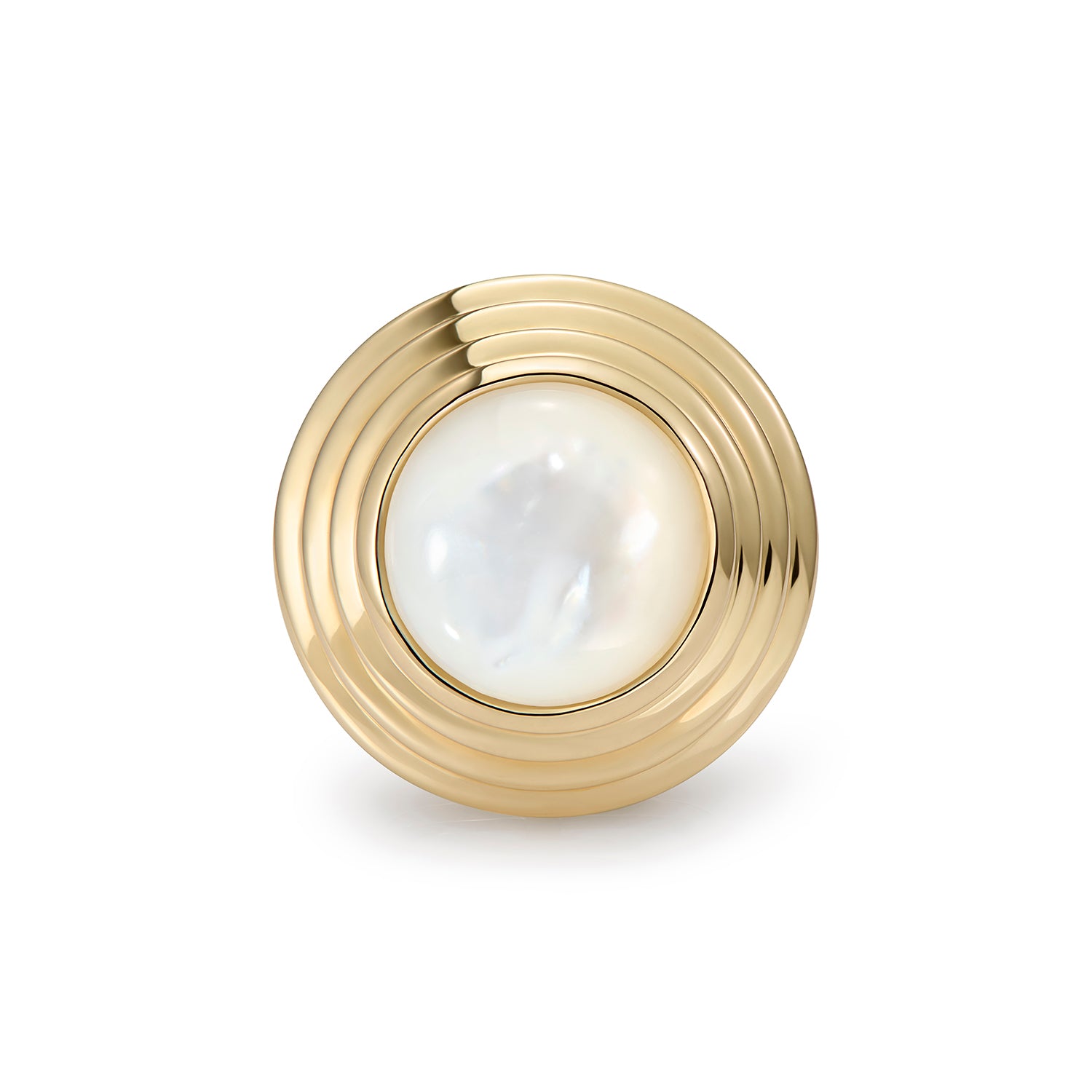 Athena: Large Mother of Pearl Ring