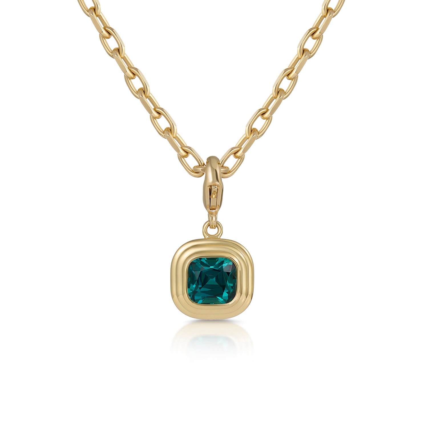 Athena: 4.40ct Teal Tourmaline Necklace