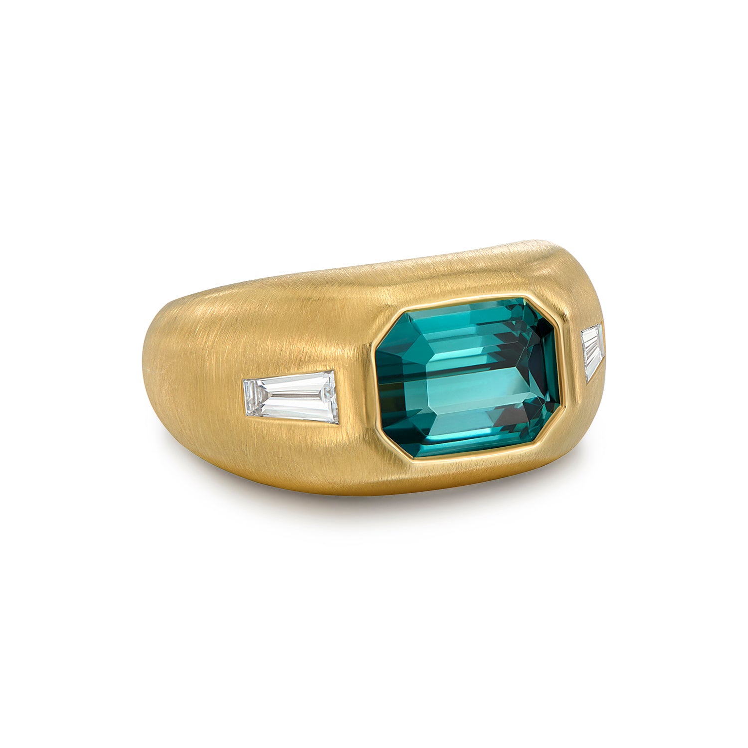 Berlin: 3.00ct Gypsy Teal Tourmaline Berlin Ring