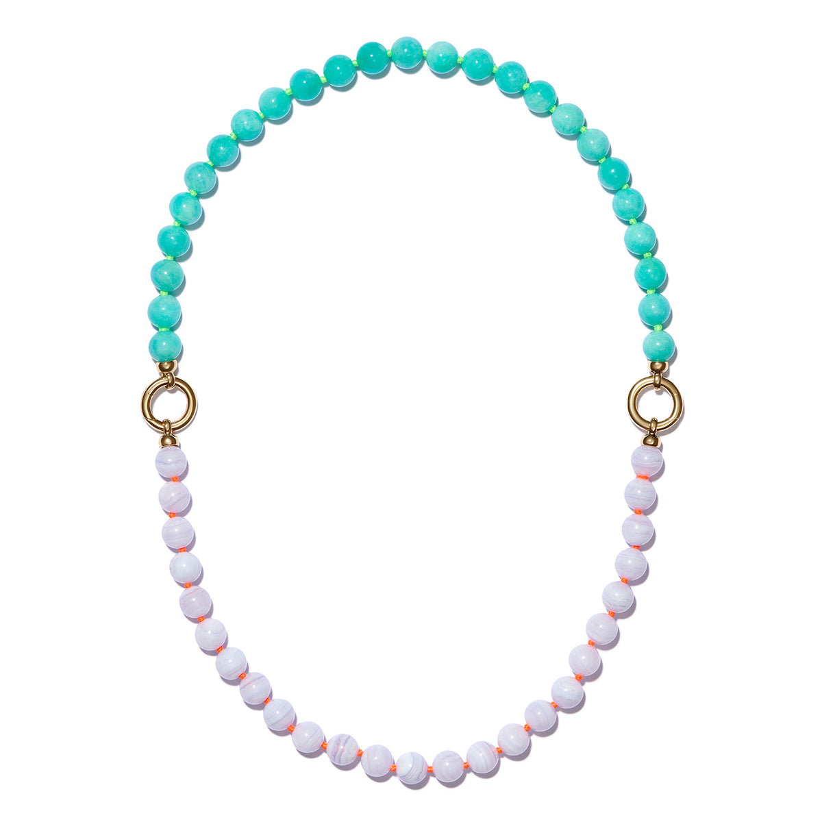 VCH x Minka Chalcedony + Amazonite Necklace
