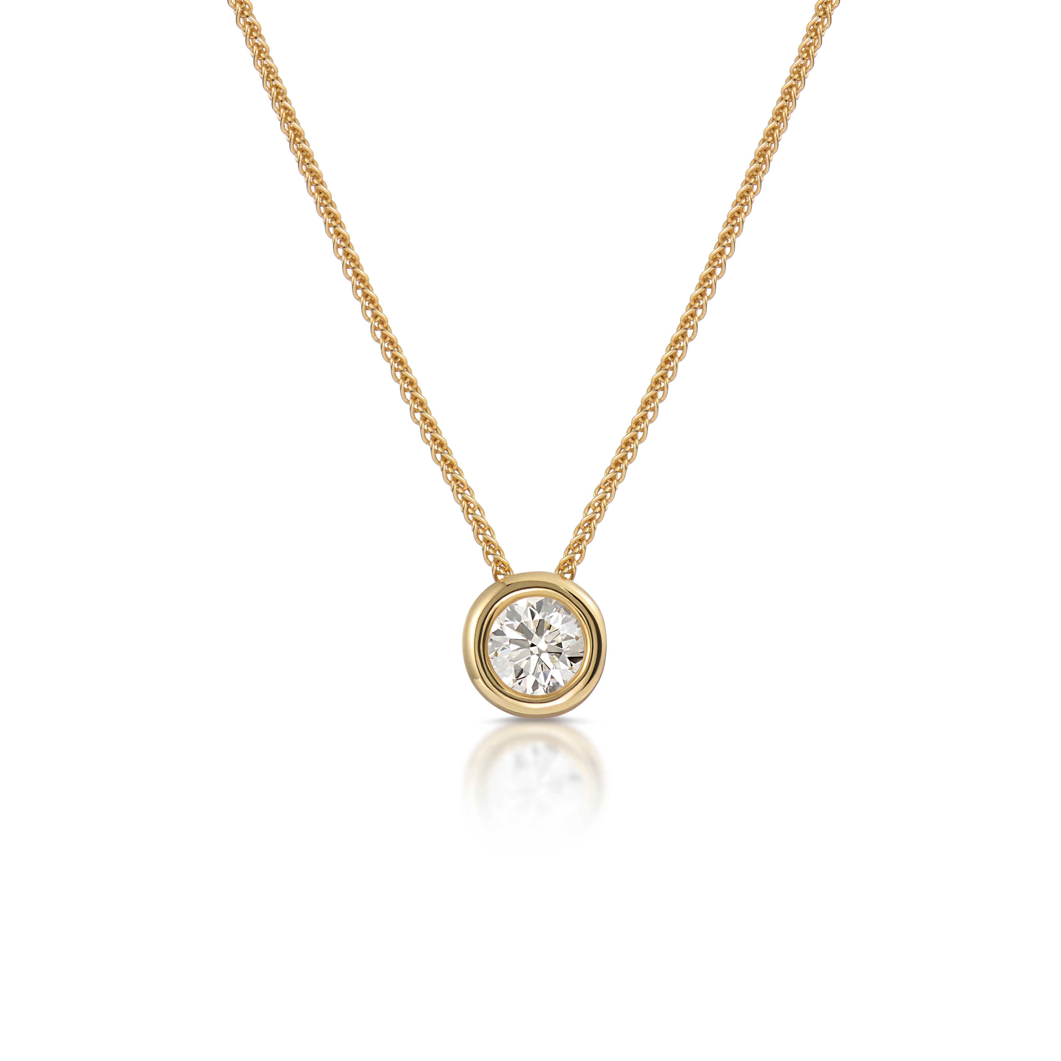 Atlantis: Diamond Solitare Necklace 0.50ct