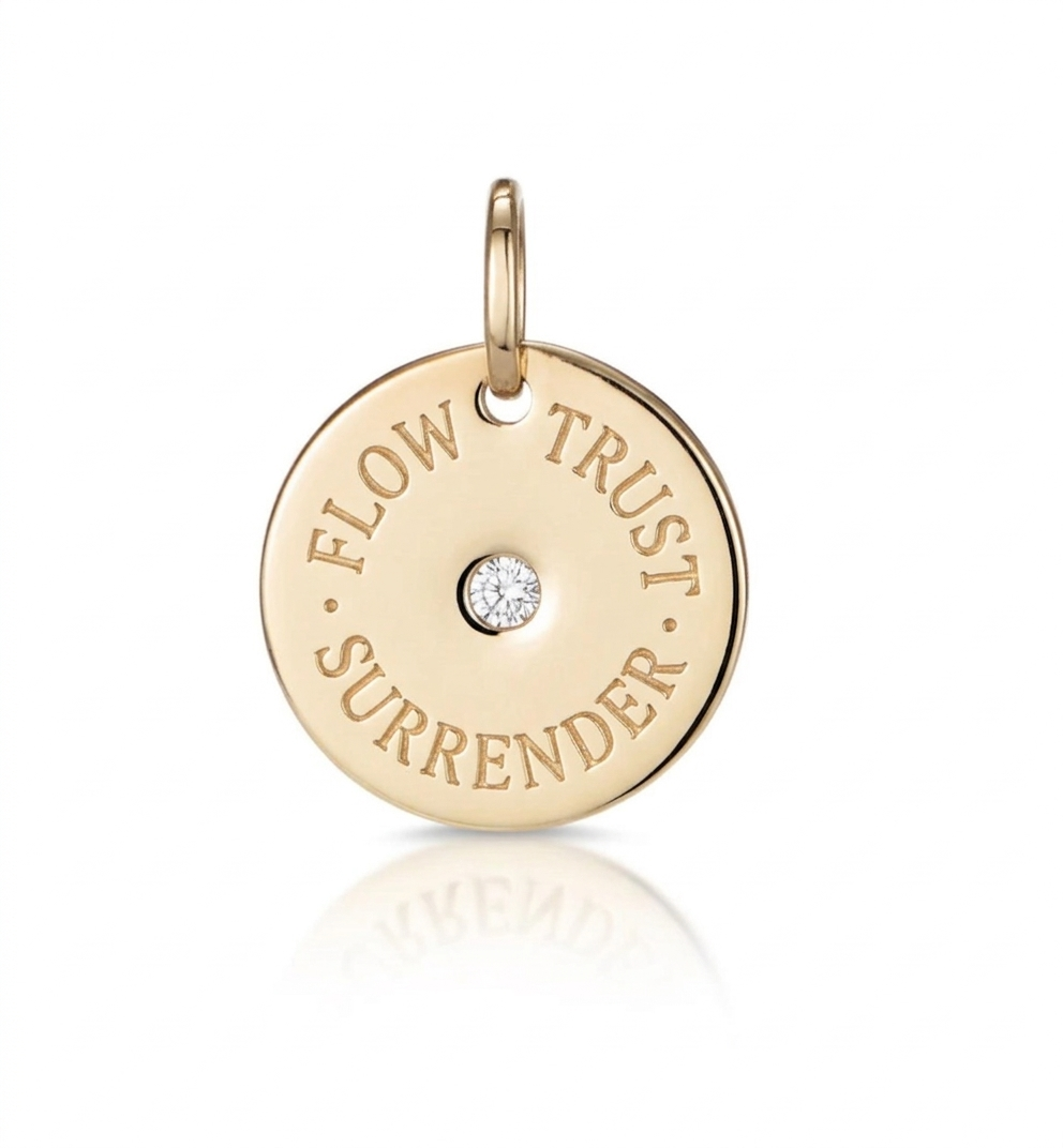 Mantra: Trust, Surrender, Flow - Gold & Diamond Disc
