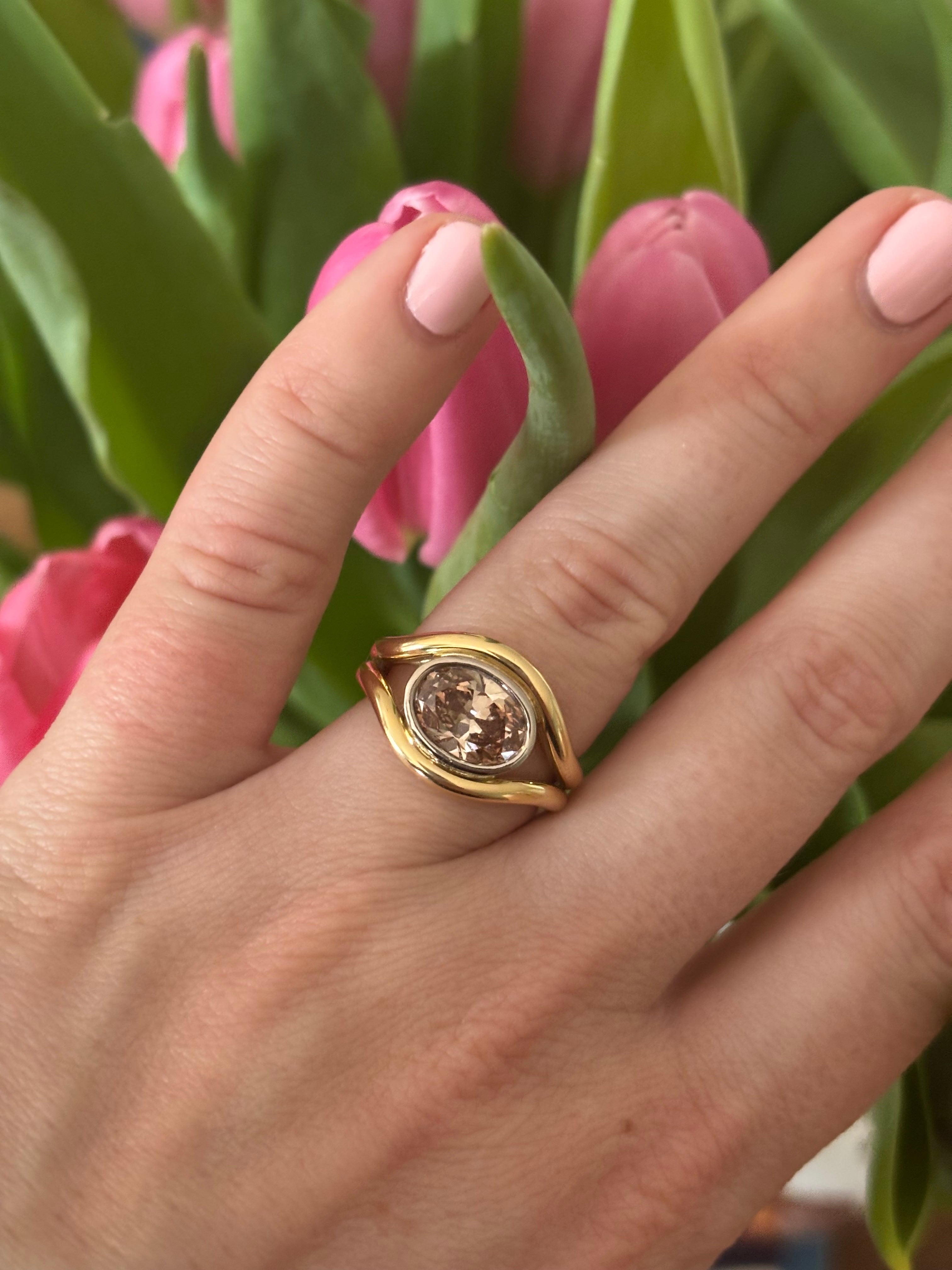 Atlantis: 2.04ct Brown Diamond Mermaid Ring