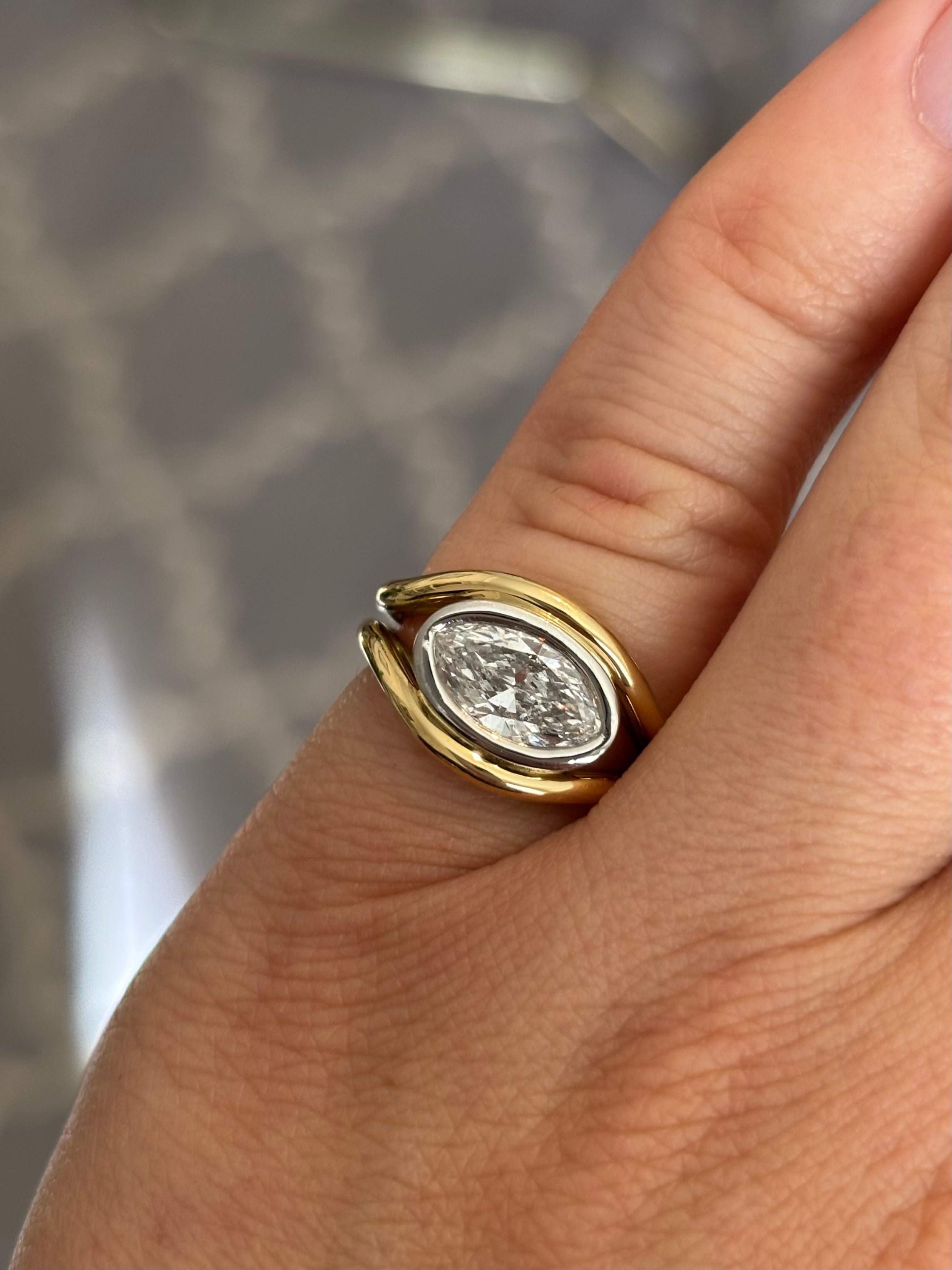 Atlantis: 1ct Diamond Mermaid Pinky Ring