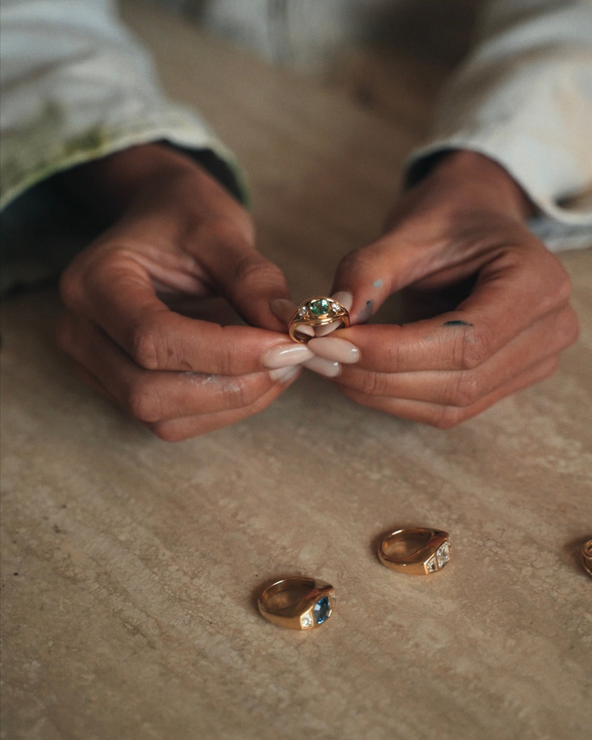 Nina Brooke studio visited by MinkaJewels Interview Collaboration