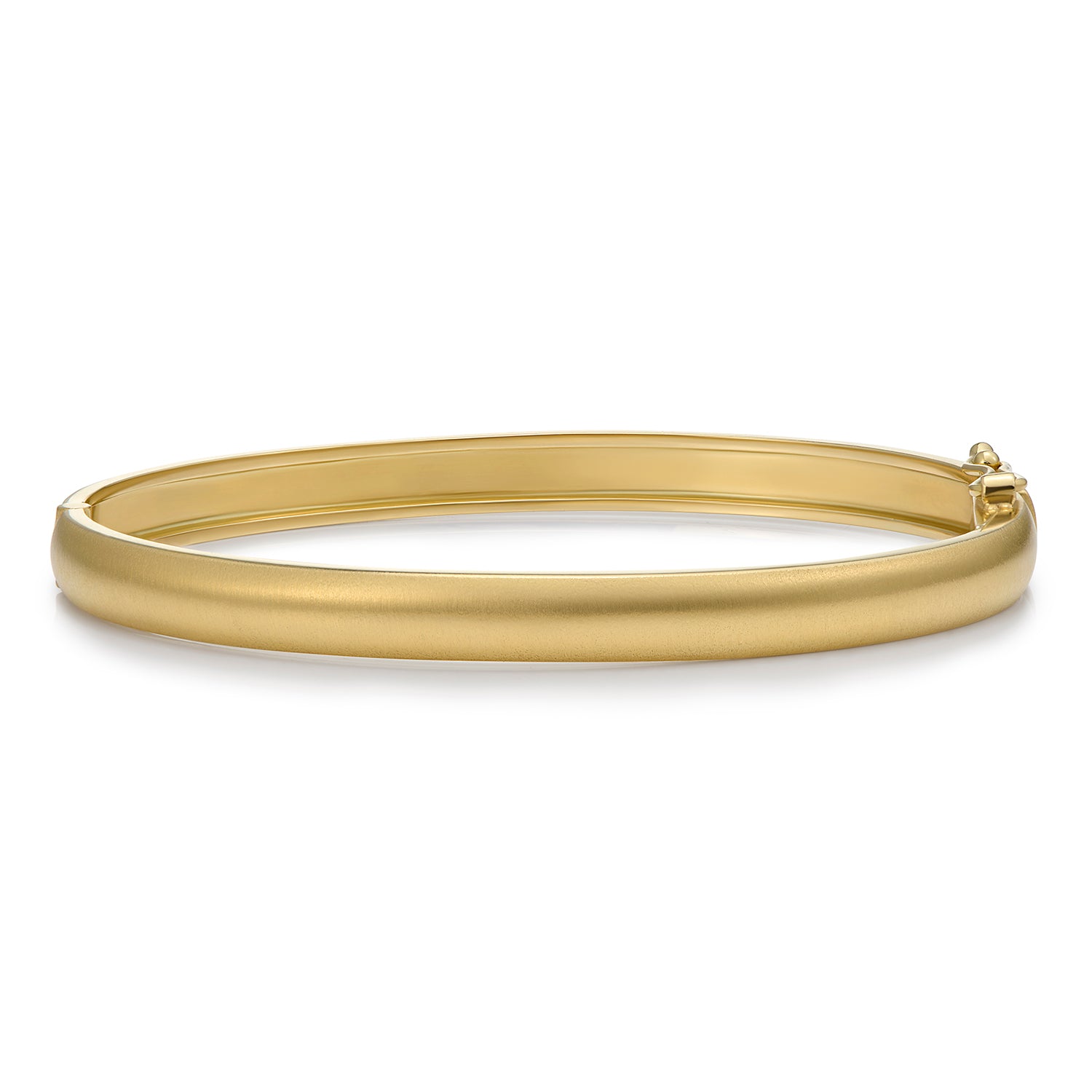 Brushed Gold Bracelet in 18k yellow gold with brushed finish by Minka Jewels