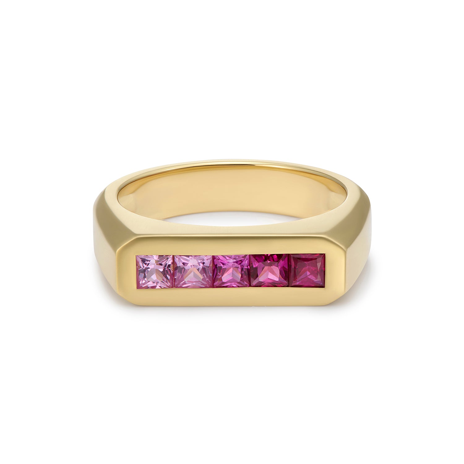 Pink Ombre Sapphire Ring