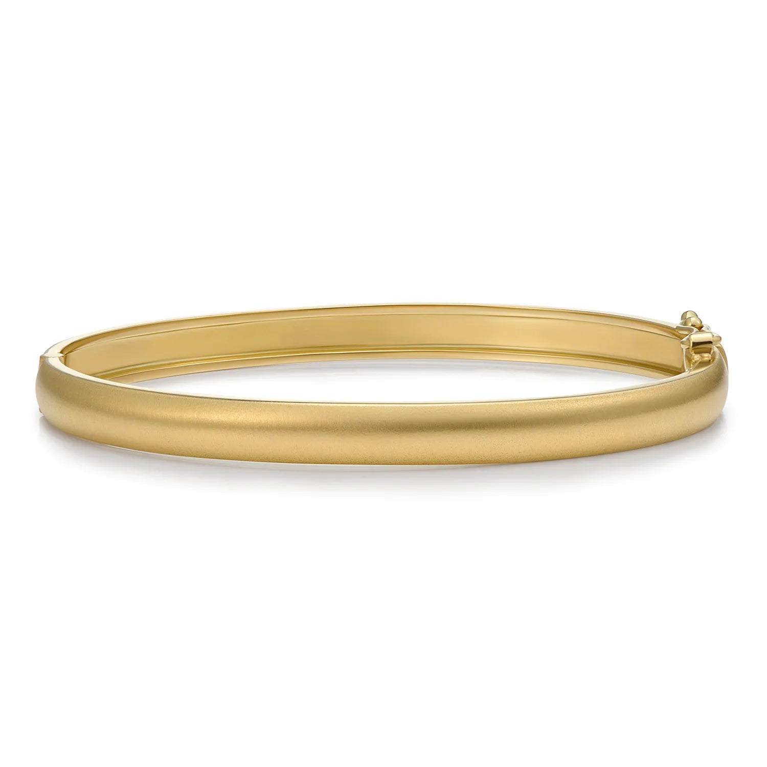 Ley Lines brushed gold bracelet in 18k yellow gold with a luxurious brushed finish