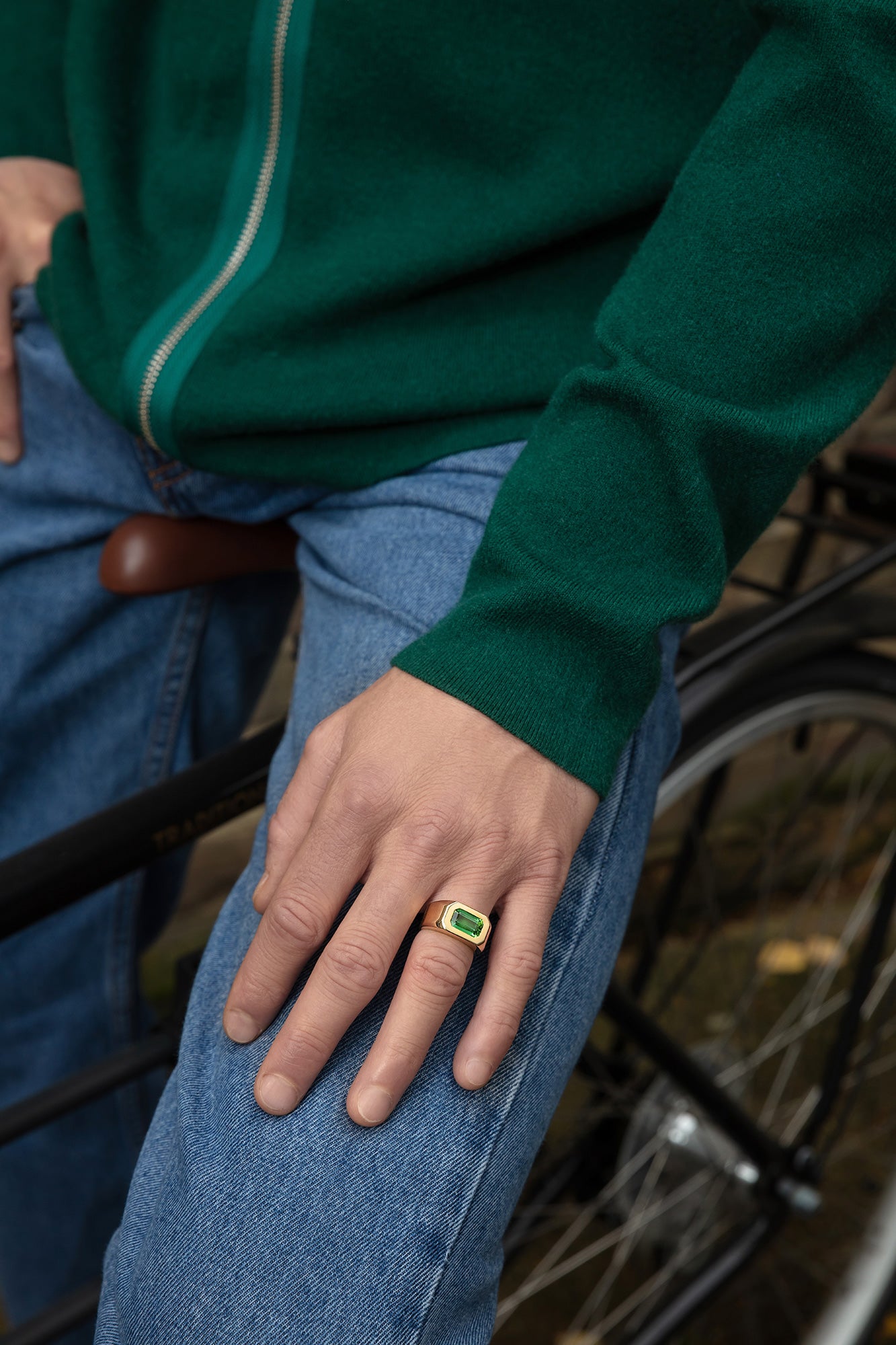 Berlin: Deep Green Tourmaline Berlin Ring