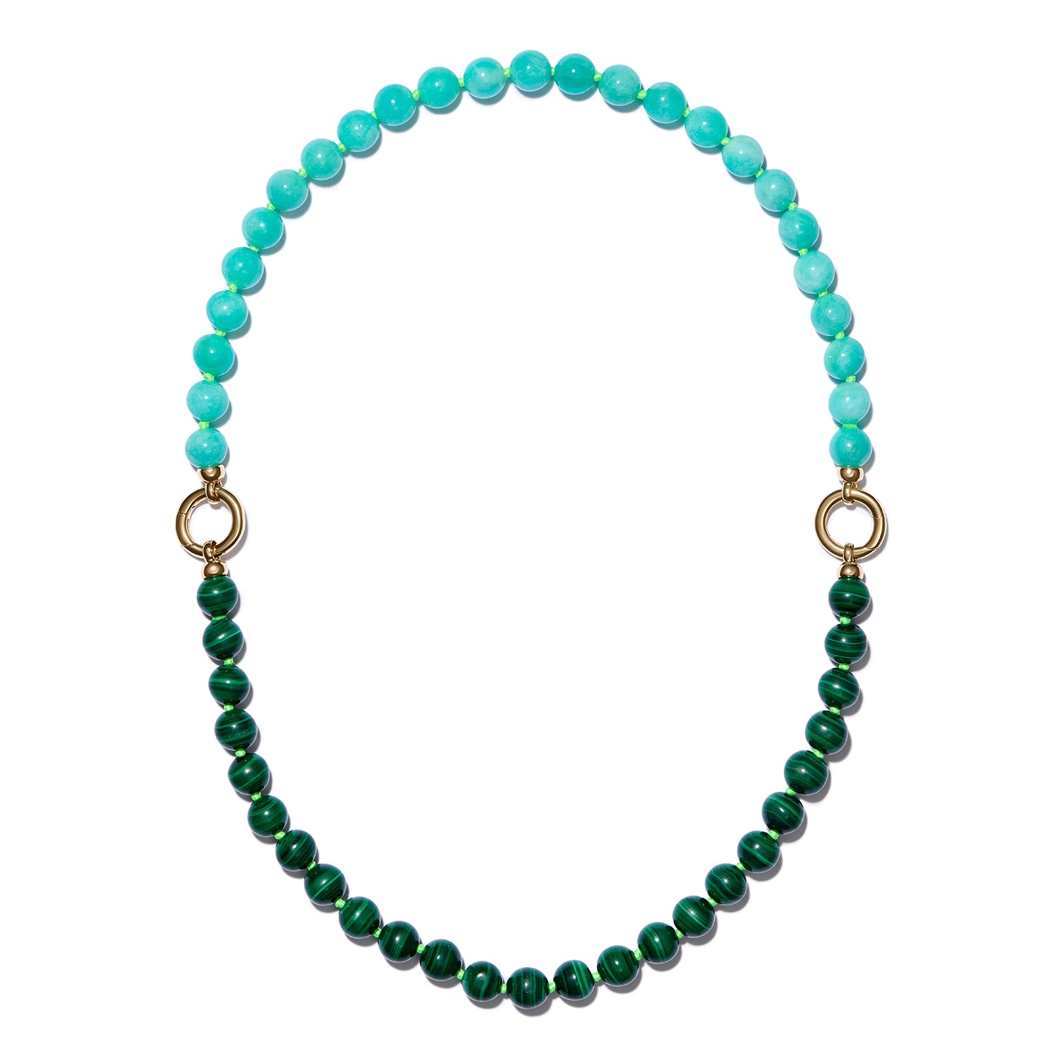 VCH x Minka Amazonite + Malachite Necklace