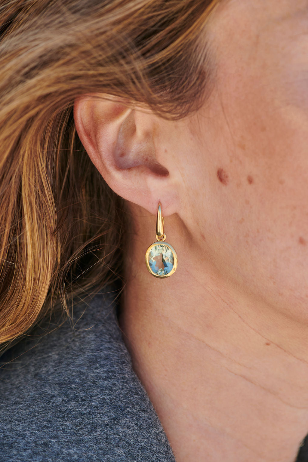 Atlantis: Green Amethyst Indian Ocean Earrings