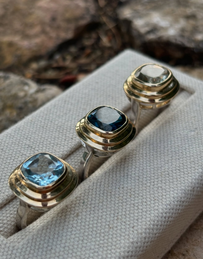 Athena: London Blue Topaz Ring