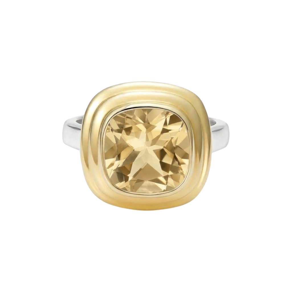Athena: Yellow Citrine Ring
