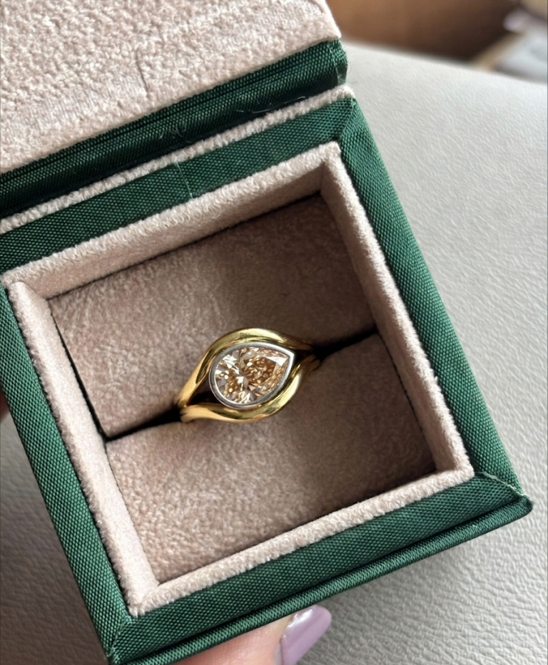 Atlantis: 2.02ct Brown Diamond Mermaid Ring