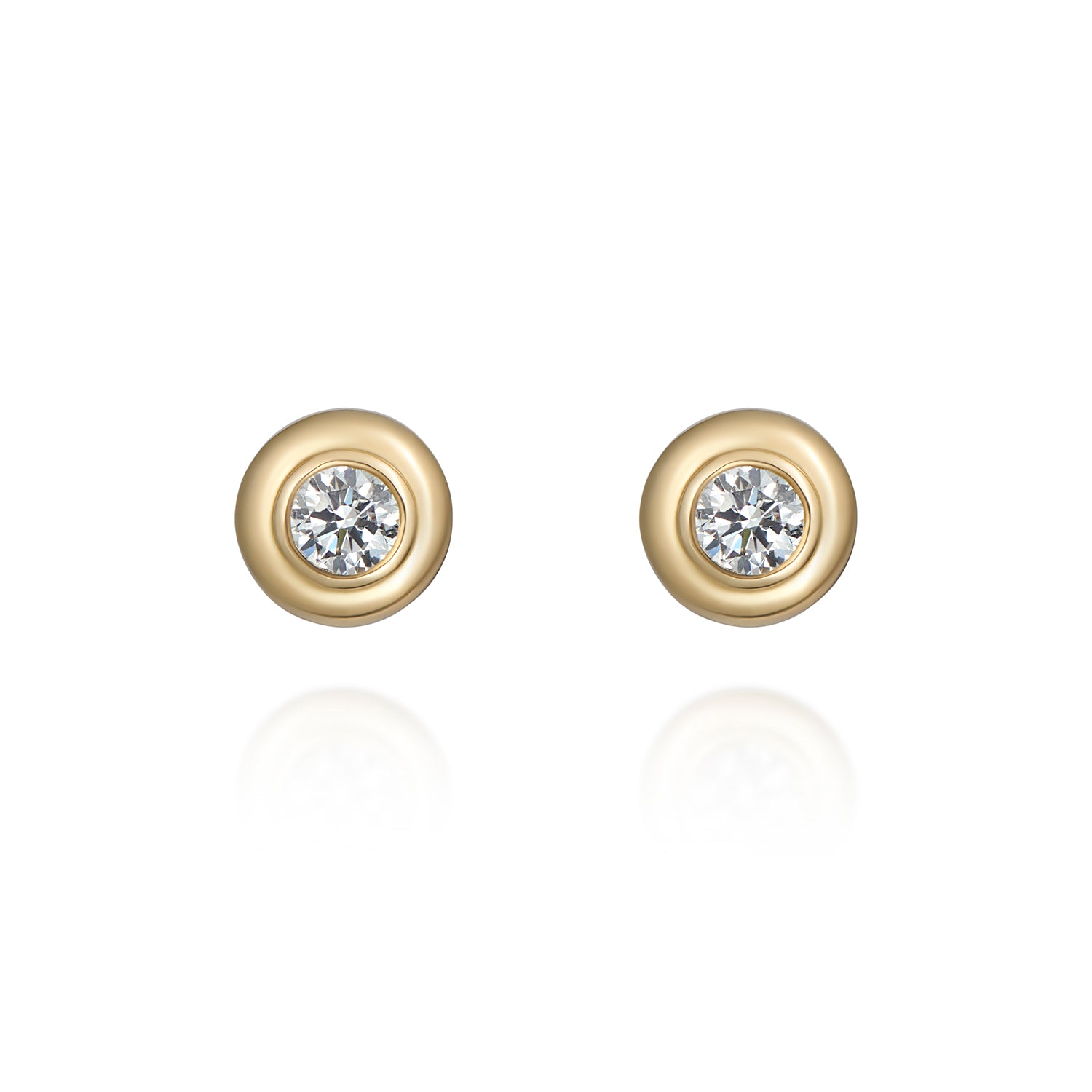 Athena: Diamond Stud Earrings - Minka Jewels