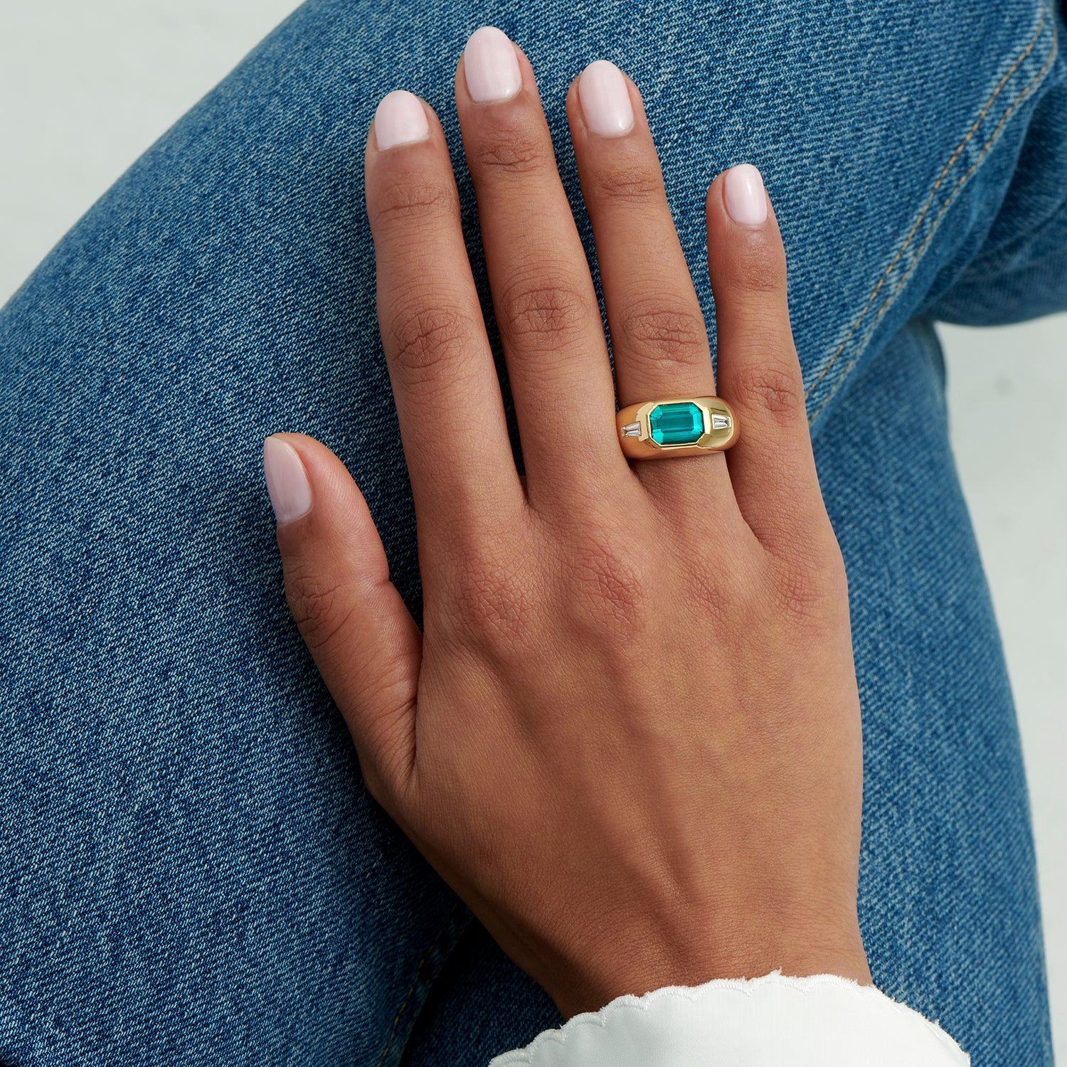 Berlin: Gypsy Teal Tourmaline Ring - Minka Jewels
