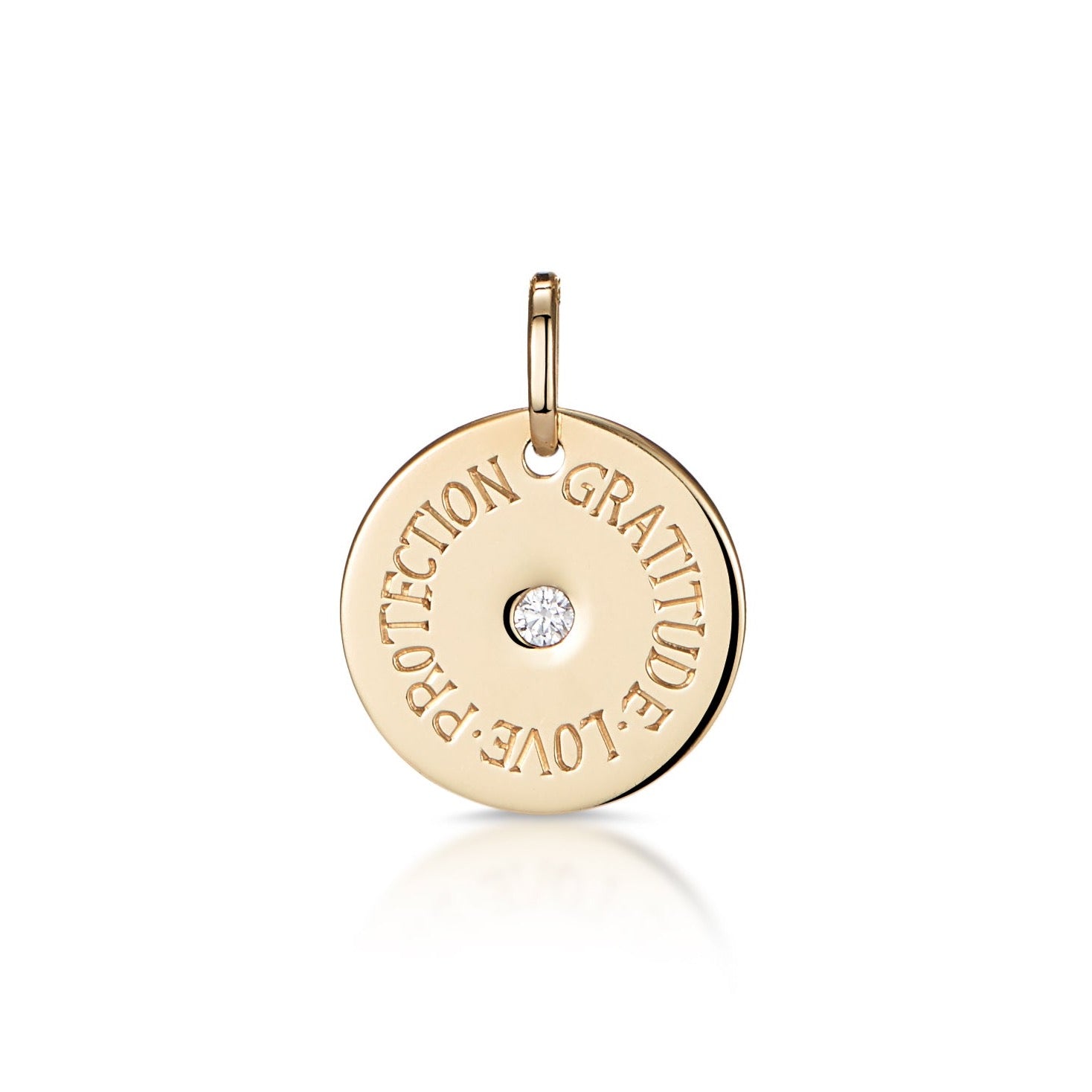 Mantra: Customisable - Gold & Diamond Disc - Minka Jewels