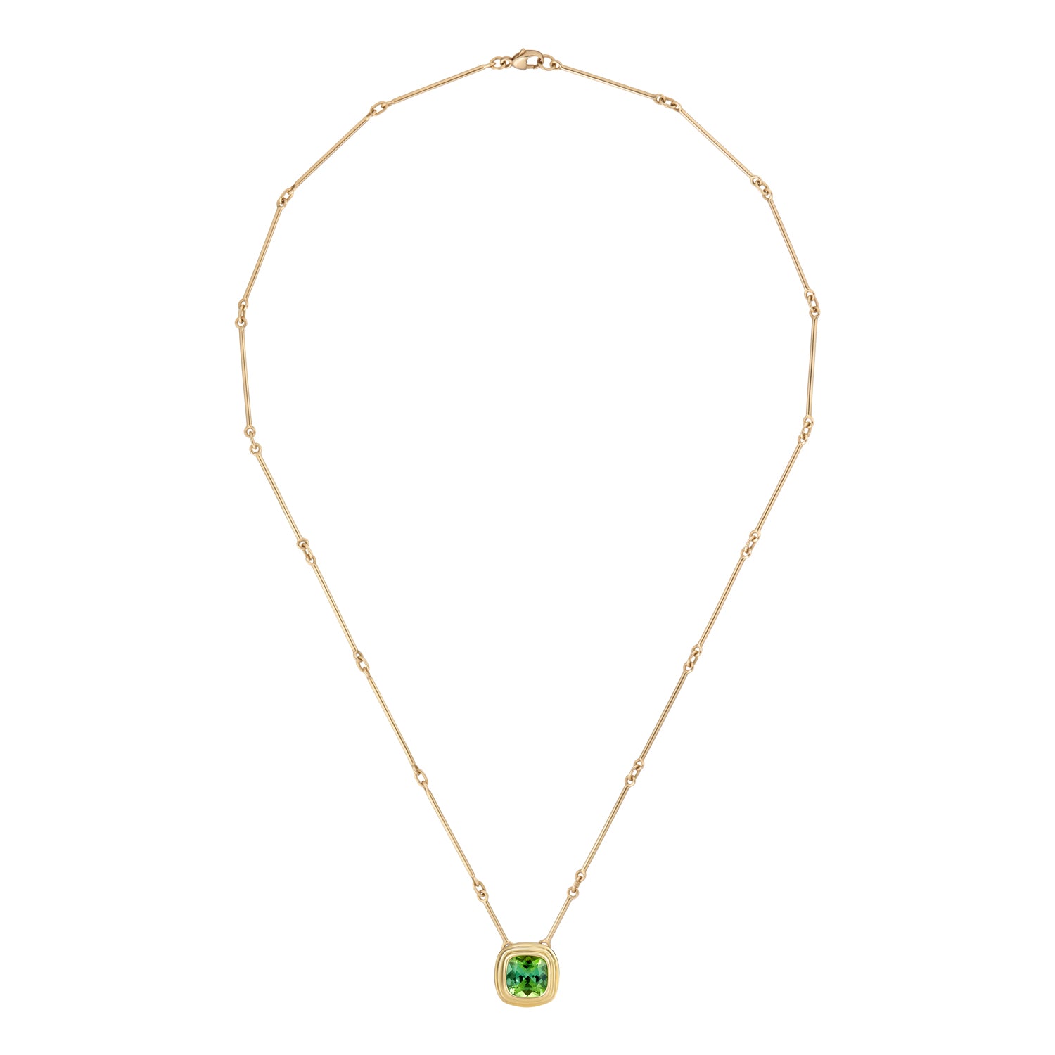 Athena: Vivid, Green Tourmaline Necklace - Minka Jewels