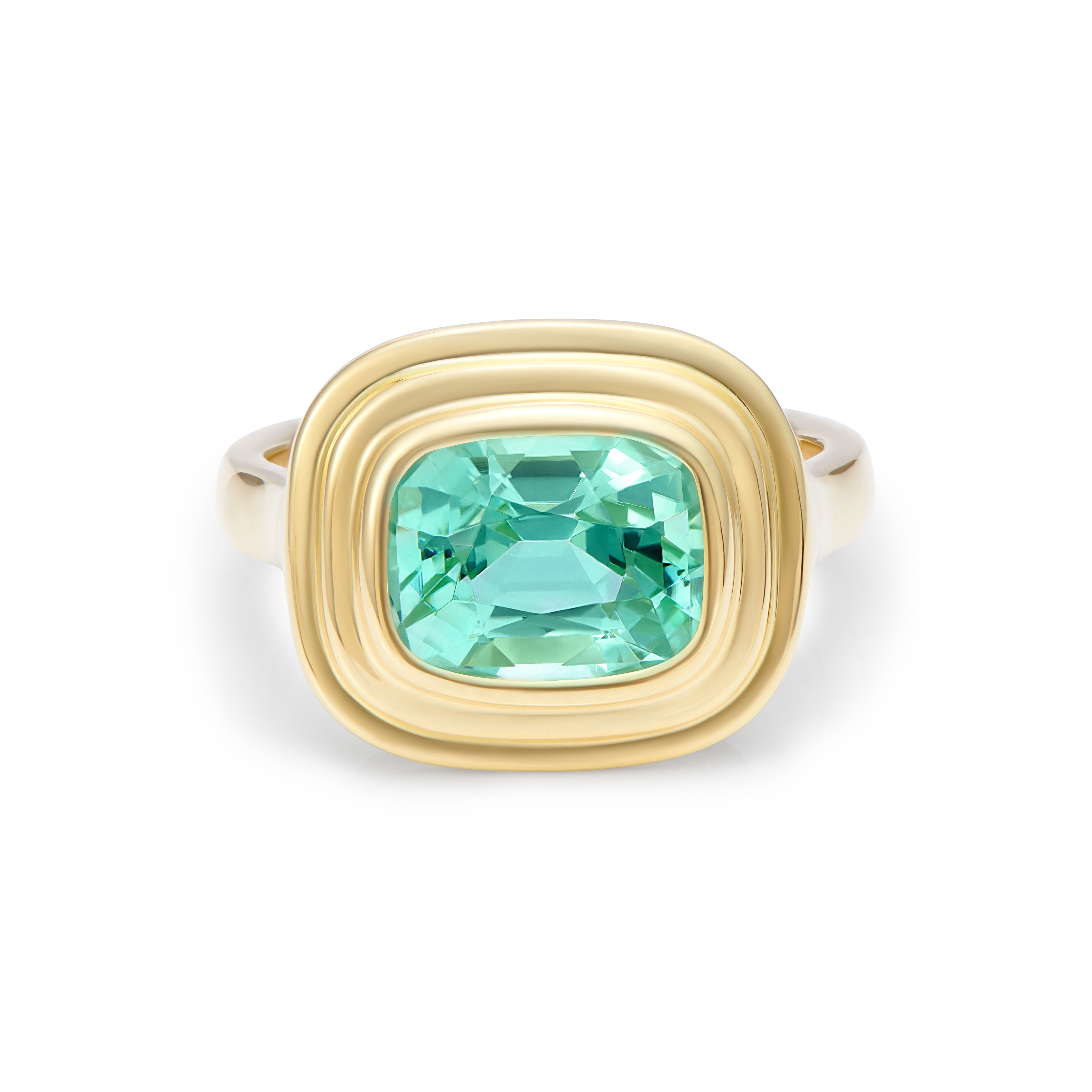 Athena: Electric Blue Tourmaline Ring - Minka Jewels
