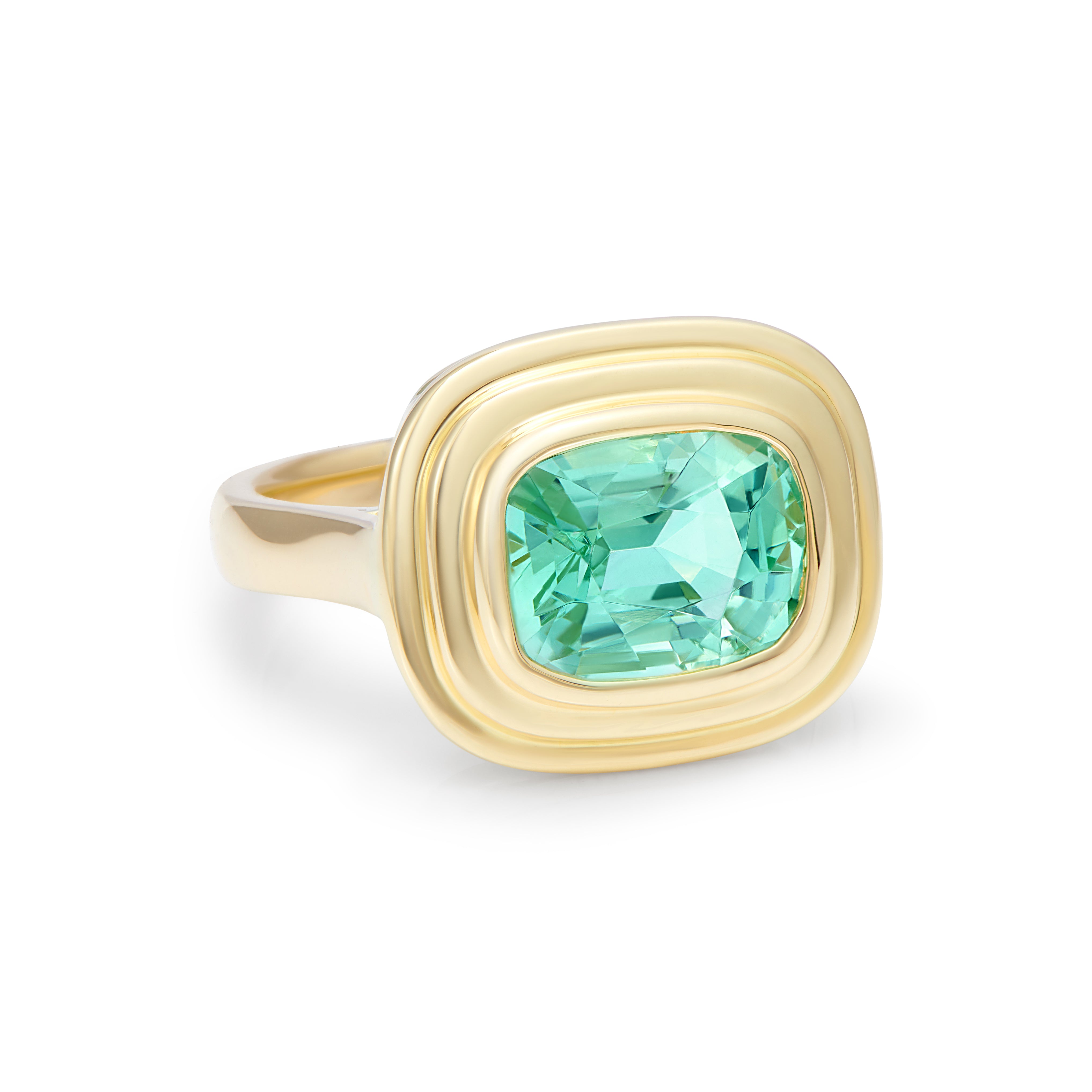 Athena: Electric Blue Tourmaline Ring - Minka Jewels