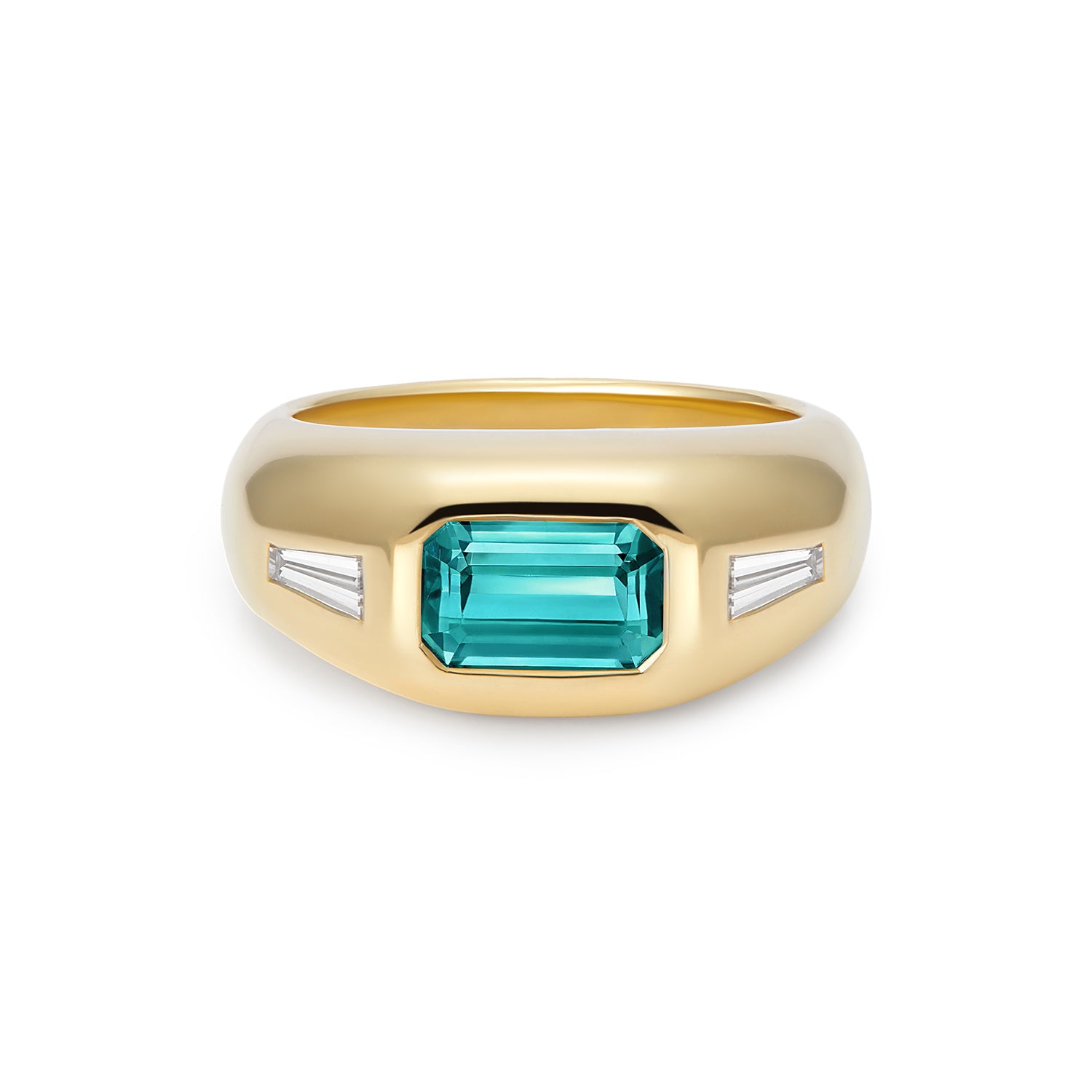 Berlin: Gypsy Teal Tourmaline Ring - Minka Jewels