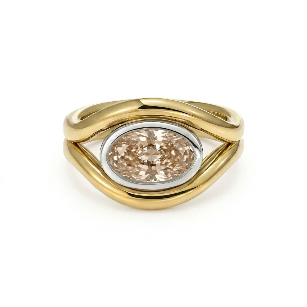 Atlantis: 2.04ct Brown Diamond Mermaid Ring