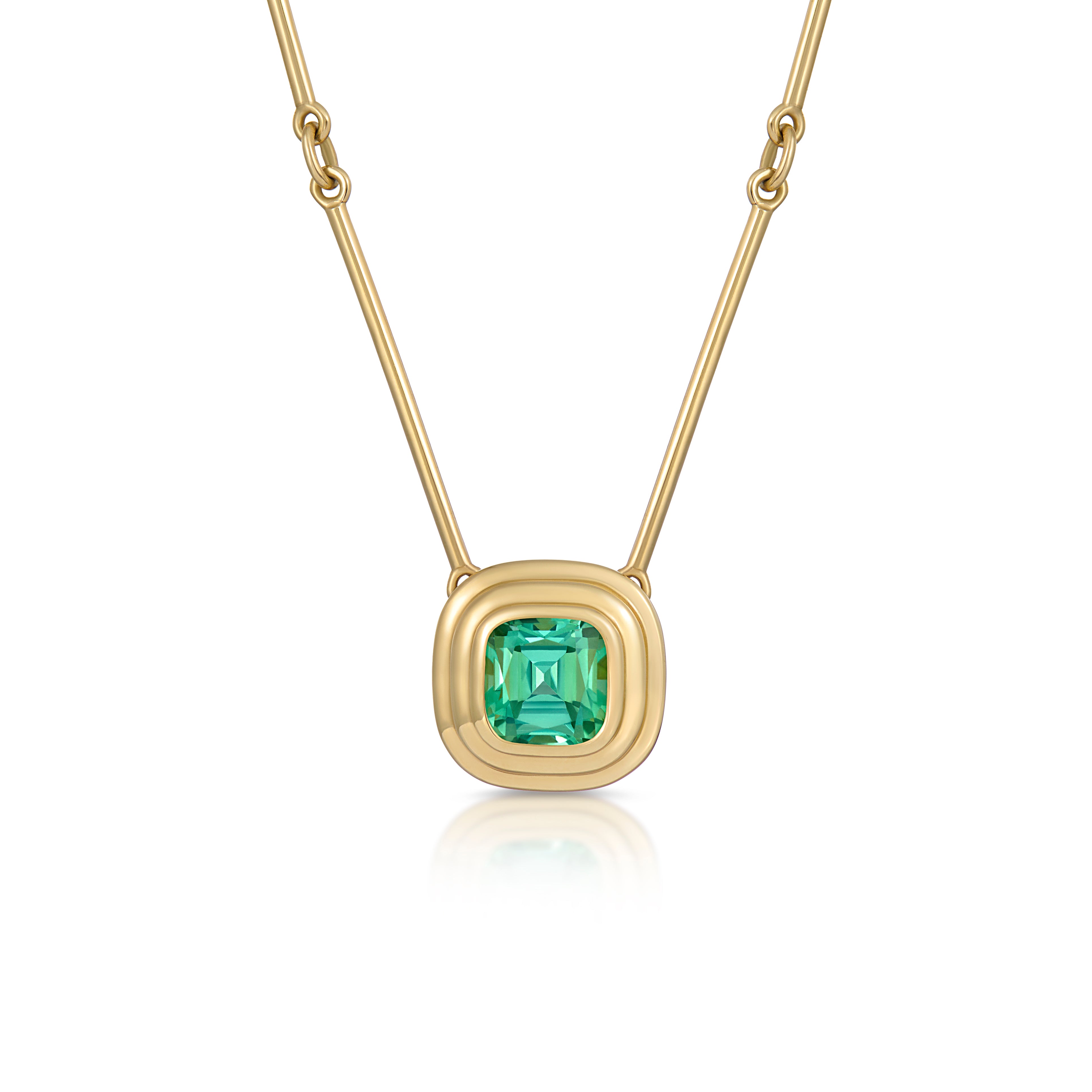 Athena: 1.75ct Green Tourmaline Necklace
