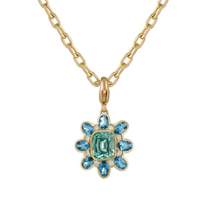 Atlantis: Tourmaline, Aquamarine & Diamond Atlantis Necklace