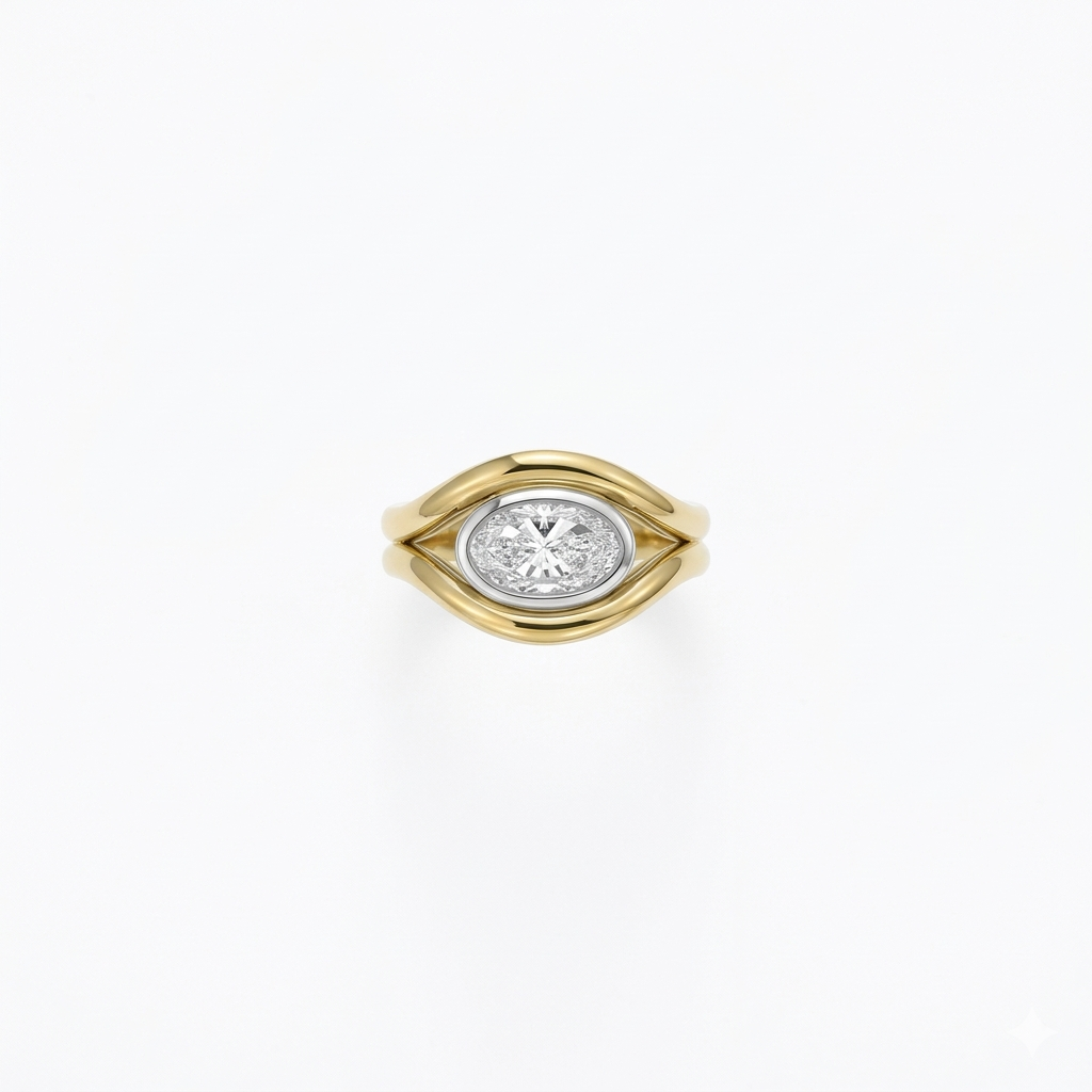 Atlantis: 1ct Diamond Mermaid Pinky Ring