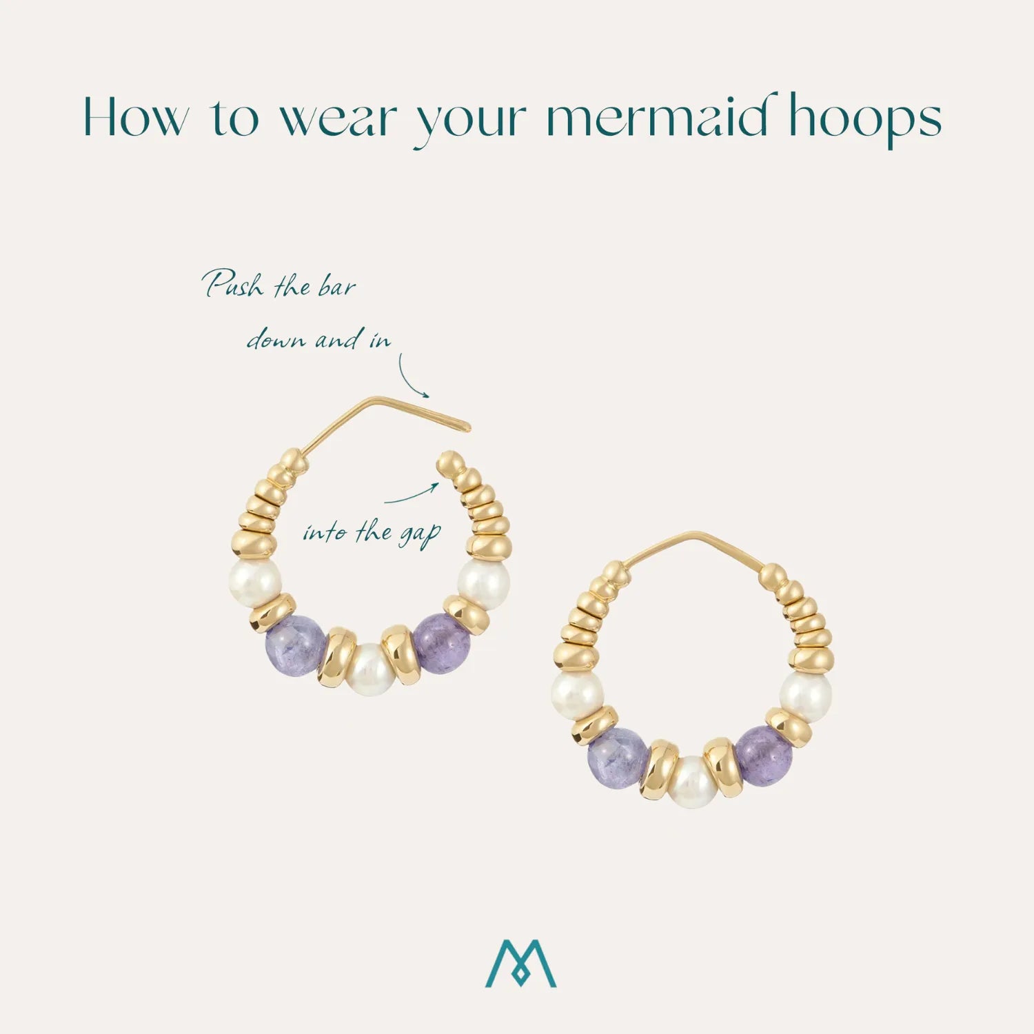 How to wear atlantis mermaid hoop earring guide