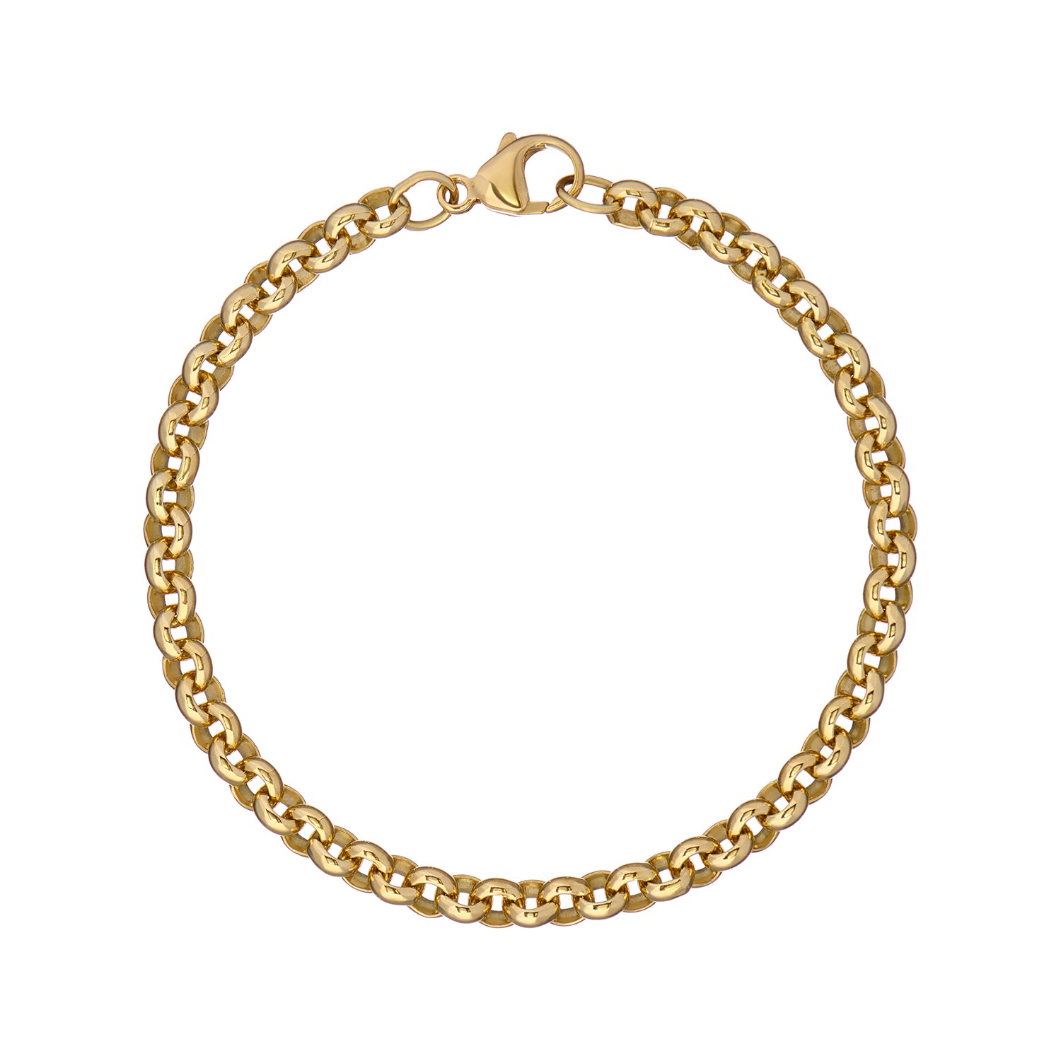 Athena: 18k Gold Belcher Bracelet