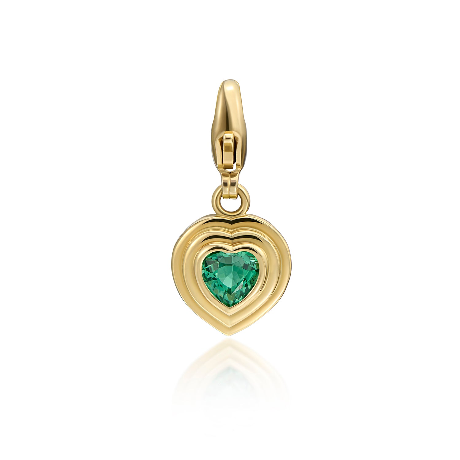 Athena: Tourmaline Heart Charm