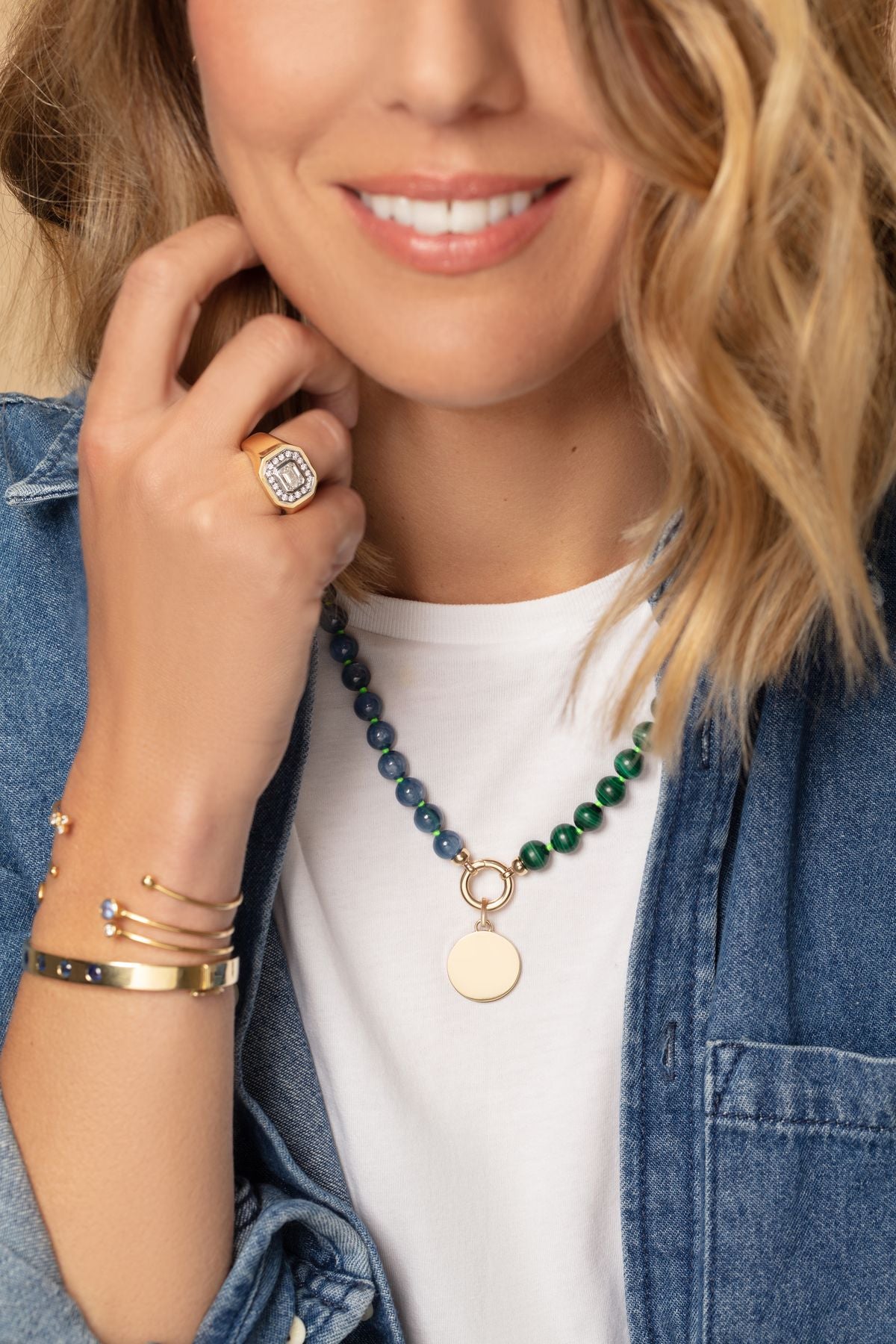 VCH x Minka Kyanite + Malachite Necklace
