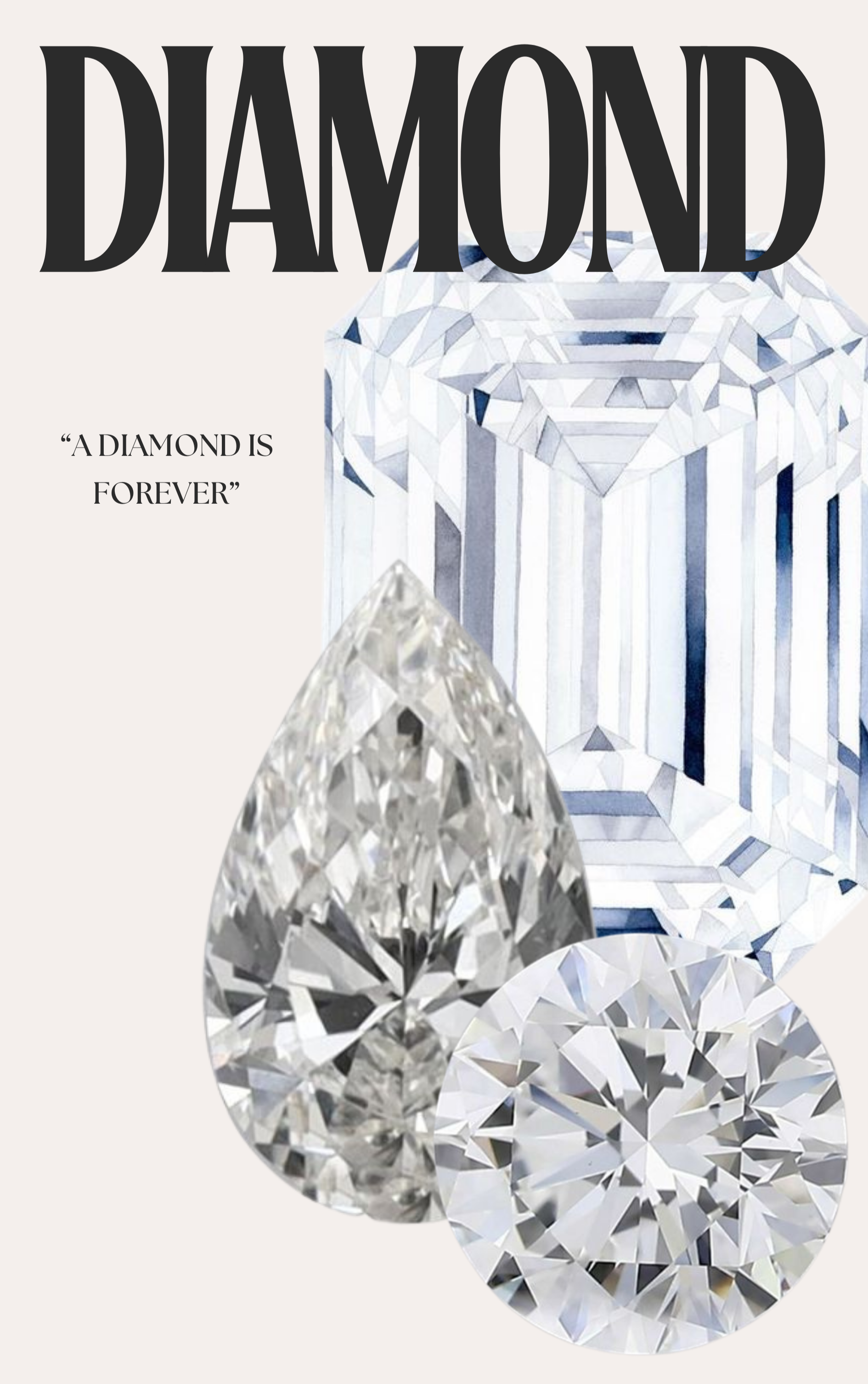 Diamonds Factory round brilliant, princess, oval, cushion, emerald, radiant, marquise, pear, and Asscher cut