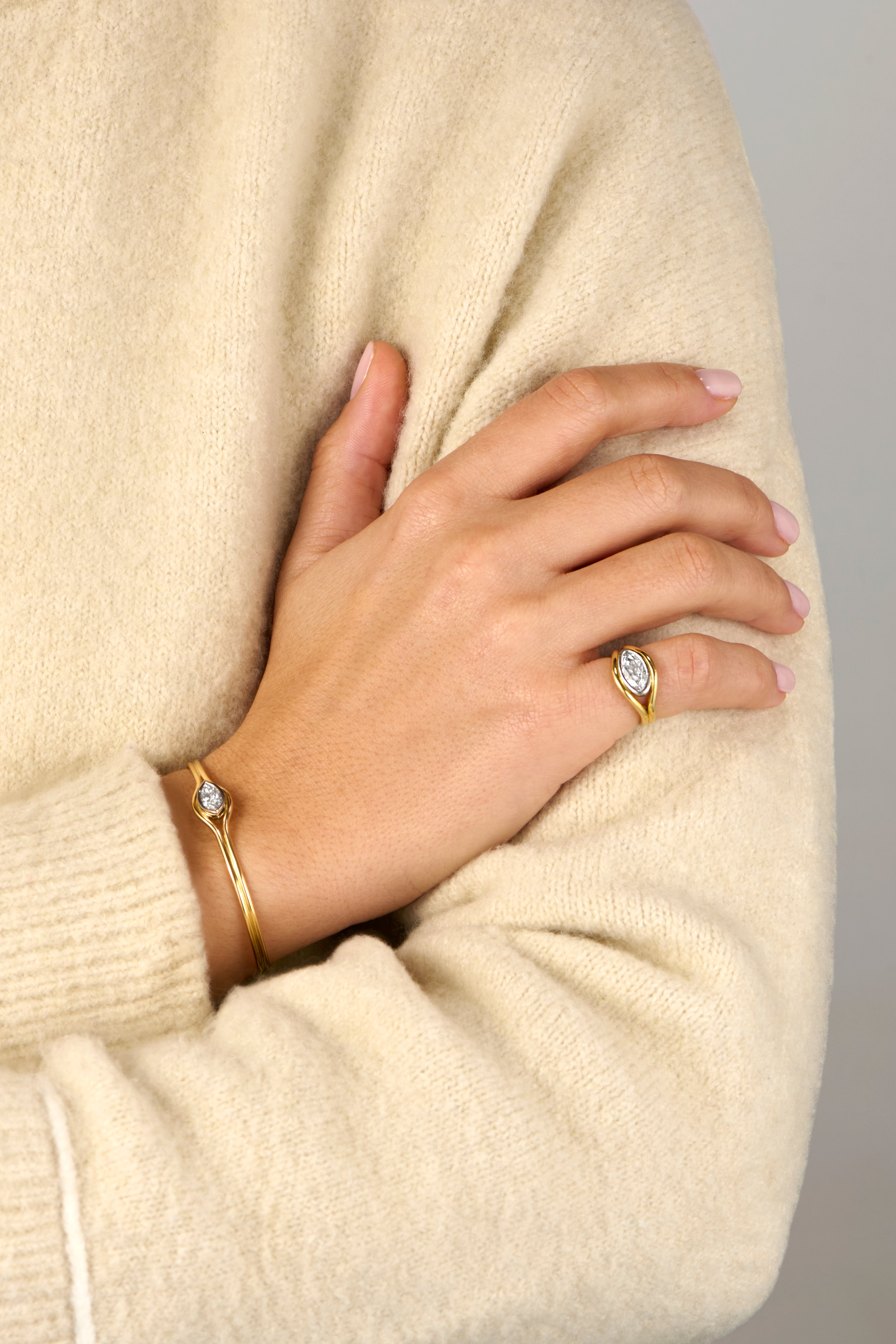 Atlantis: 1ct Marquise Diamond Mermaid Bracelet