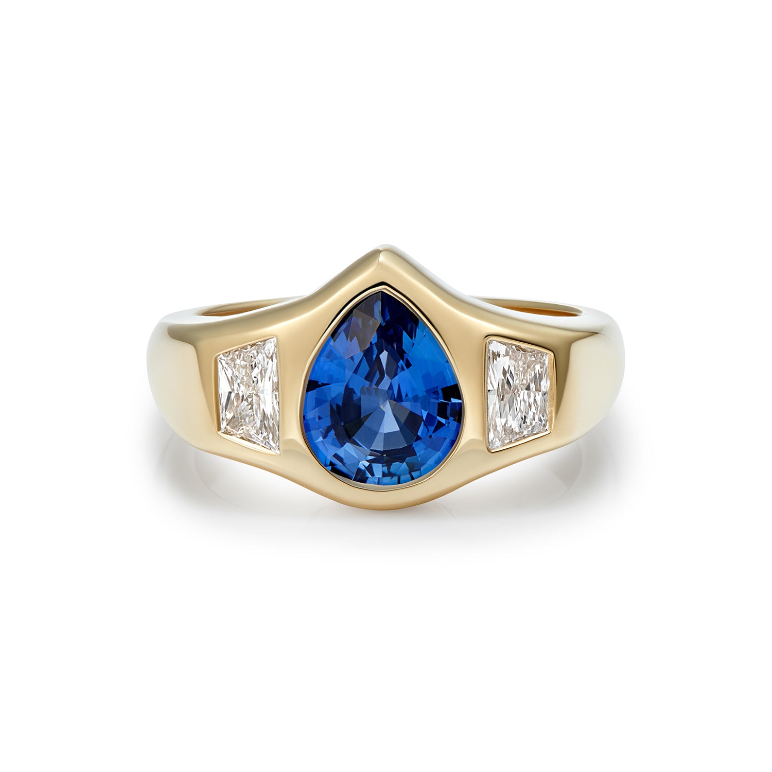 Bridal: Sapphire and Diamond Ring