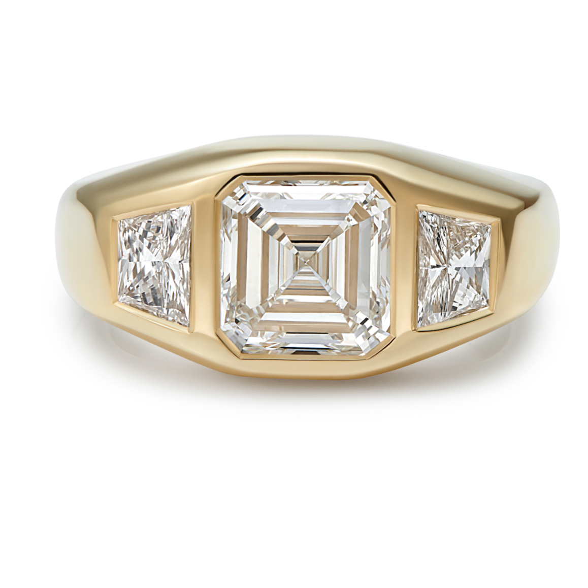 Octagon clearance wedding band