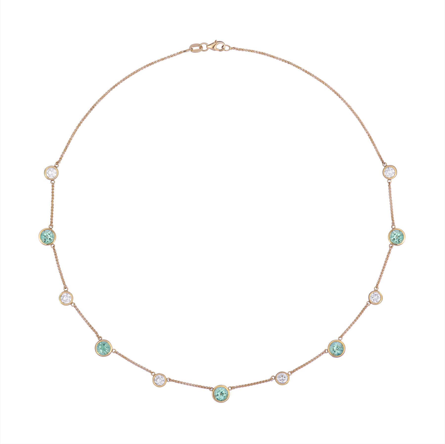 Atlantis: Diamond and Tourmaline Necklace