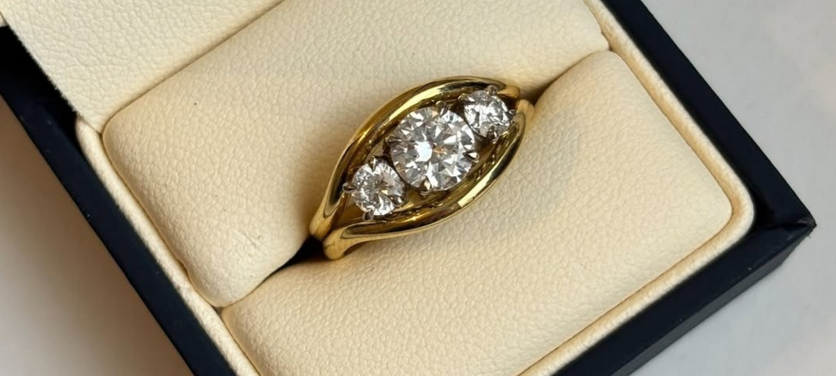 Storing gold rings and gemstone jewellery safely in a jewellery box