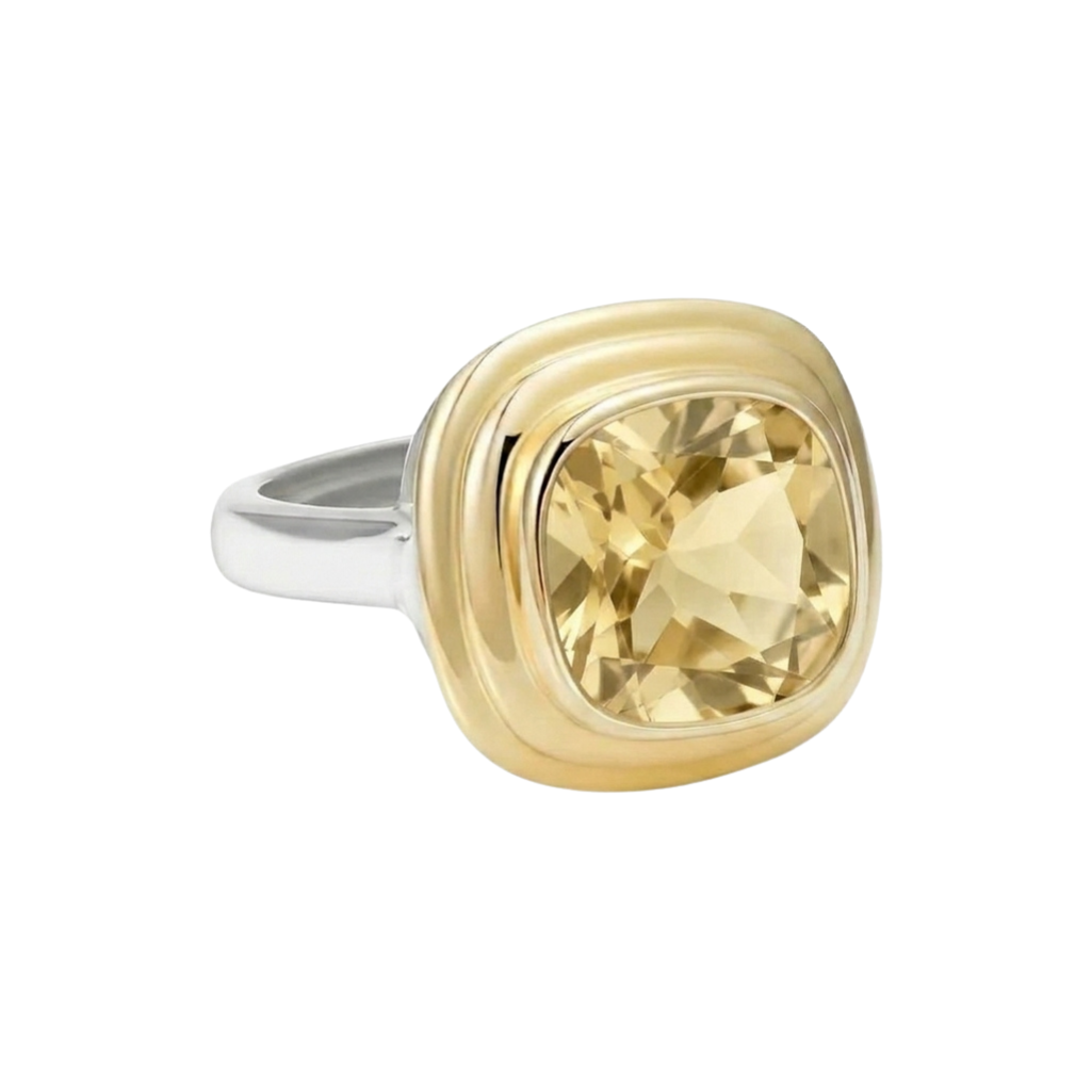 Athena: Yellow Citrine Ring
