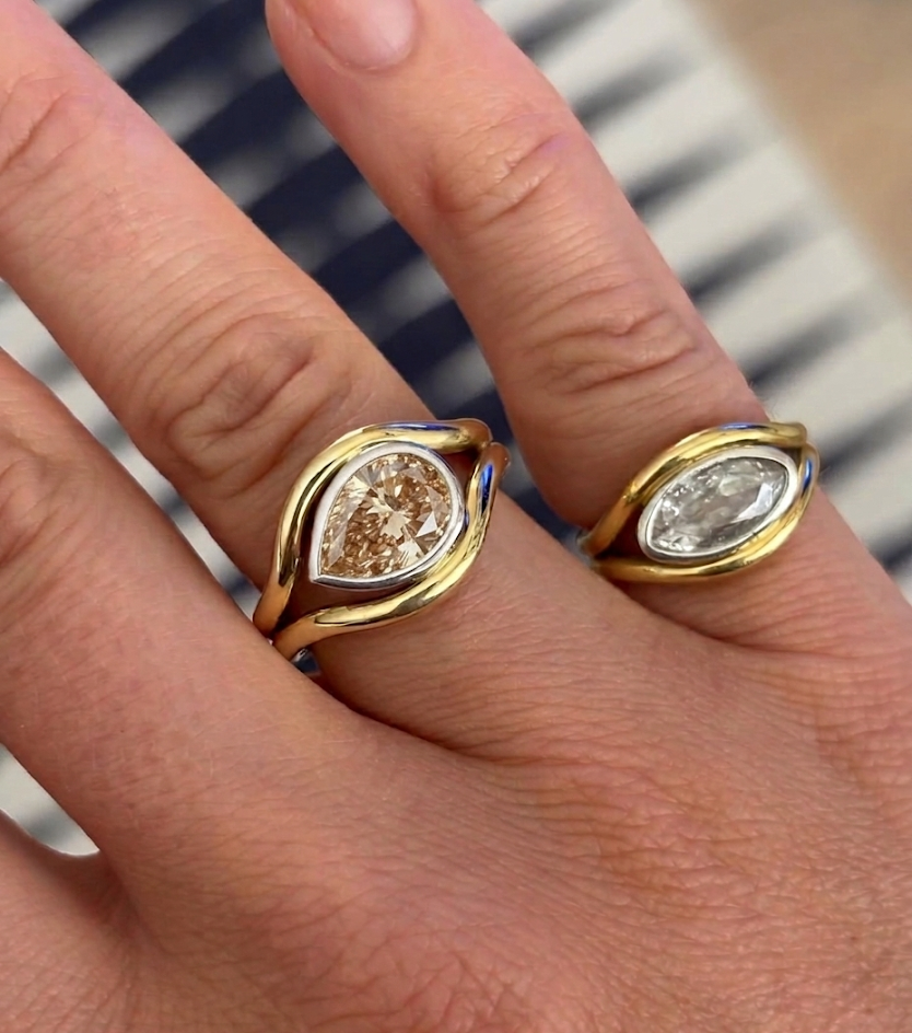 Atlantis: 2.02ct Brown Diamond Mermaid Ring