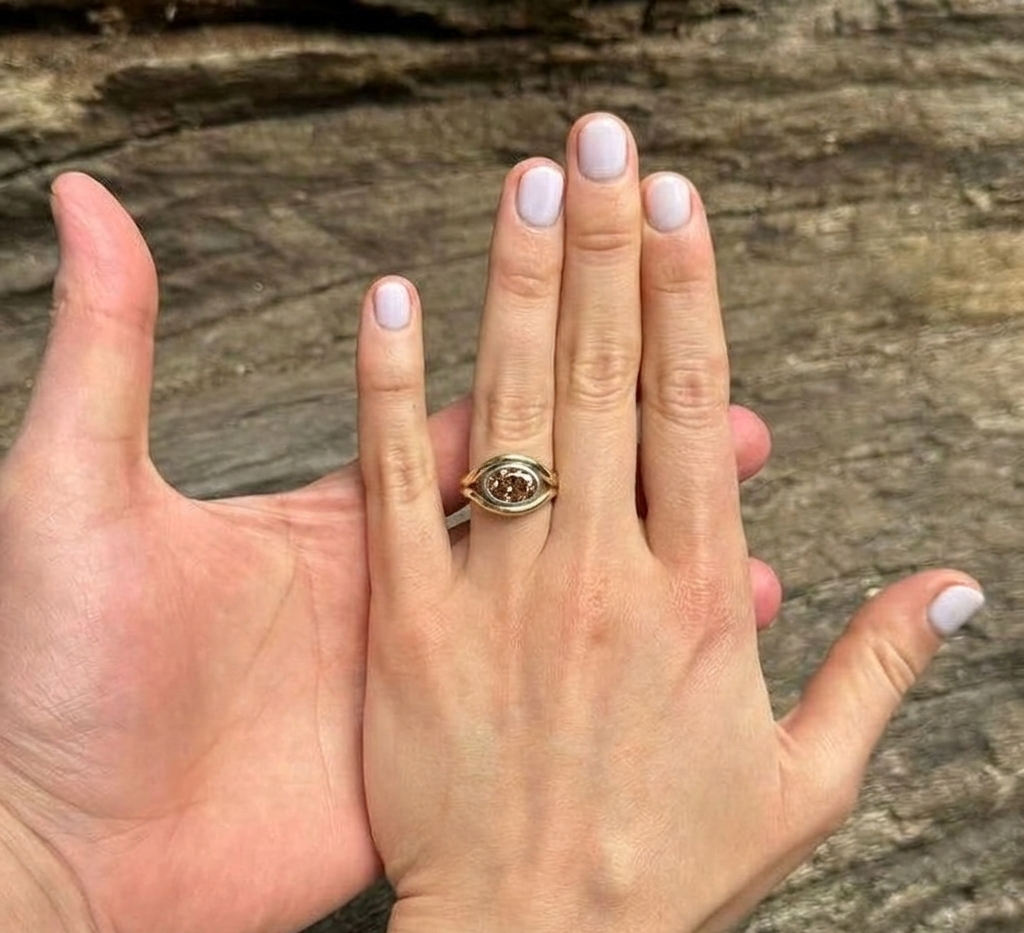 Atlantis: 2.04ct Brown Diamond Mermaid Ring