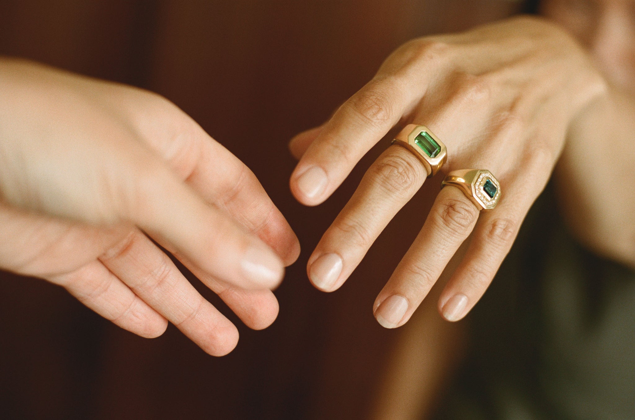 Berlin: Blue/ Green Tourmaline Ring