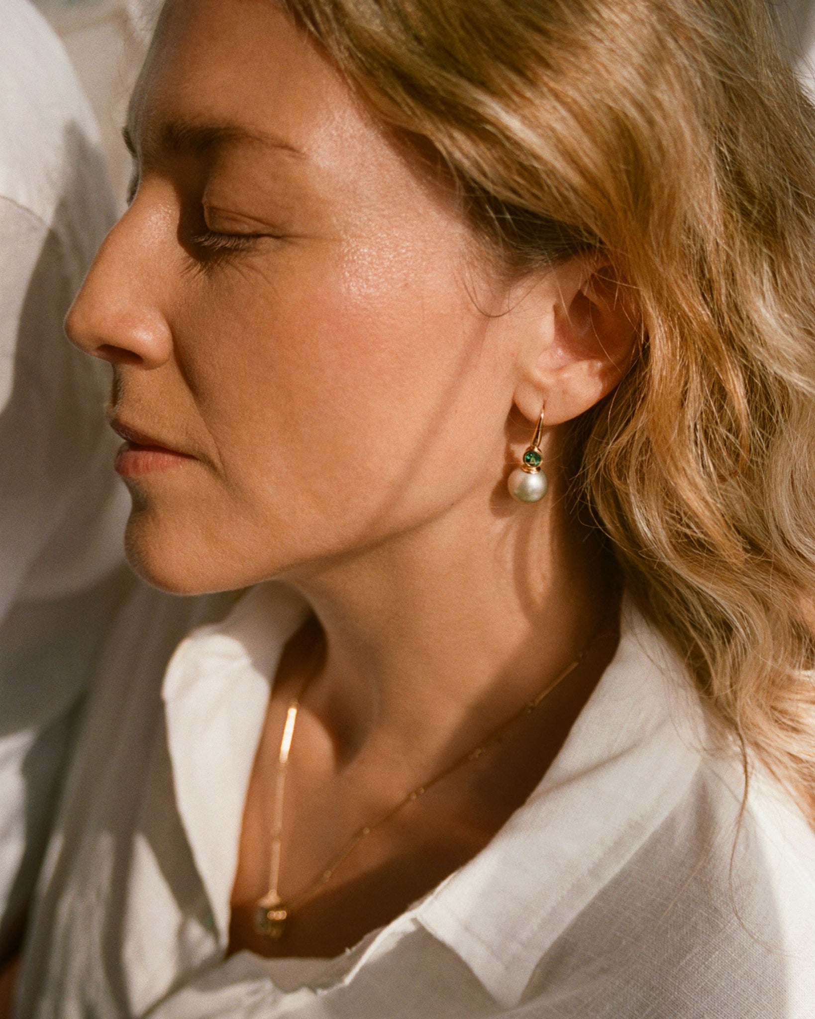 Atlantis: Tahitian Pearl & Tourmaline Earrings