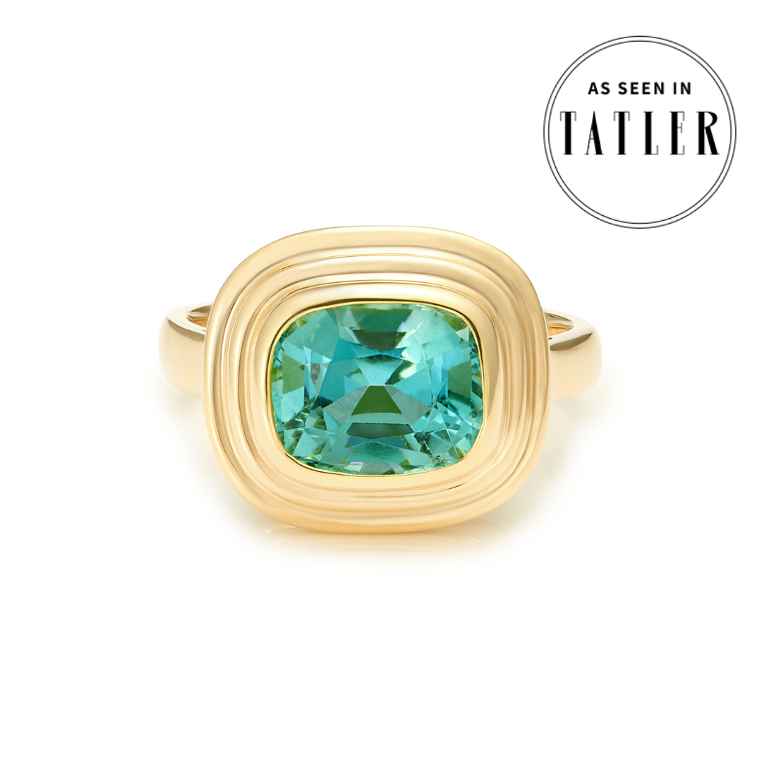 Athena: Blue Tourmaline Ring - Minka Jewels