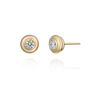 Athena: Diamond Stud Earrings - Minka Jewels