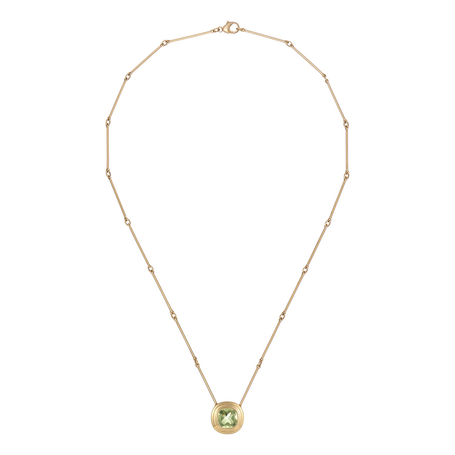 Athena: Large Green Amethyst Necklace - Minka Jewels