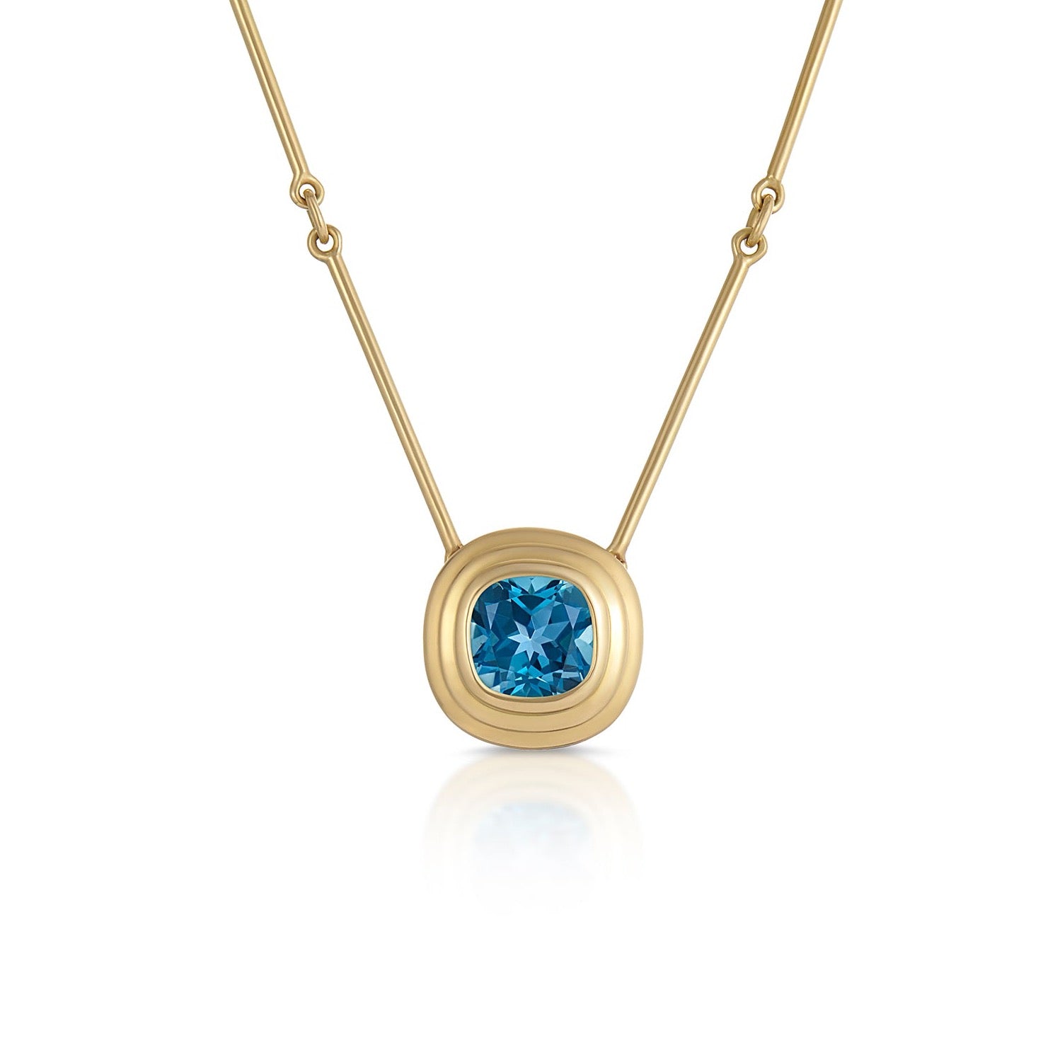 Athena: Small Blue London Topaz Necklace - Minka Jewels